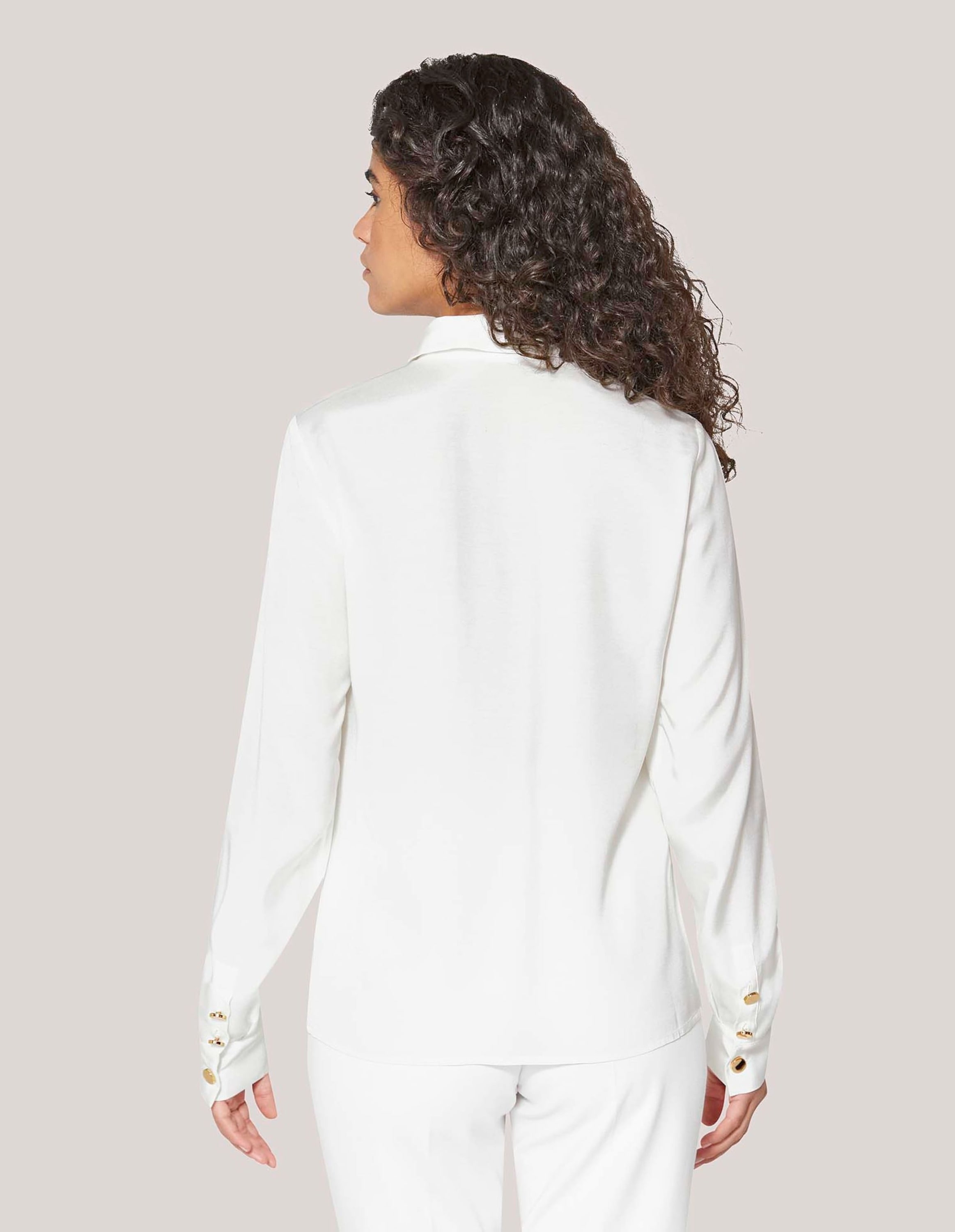 MADELEINE Hemdbluse »Bluse Bluse mit Metallic-Akzenten«