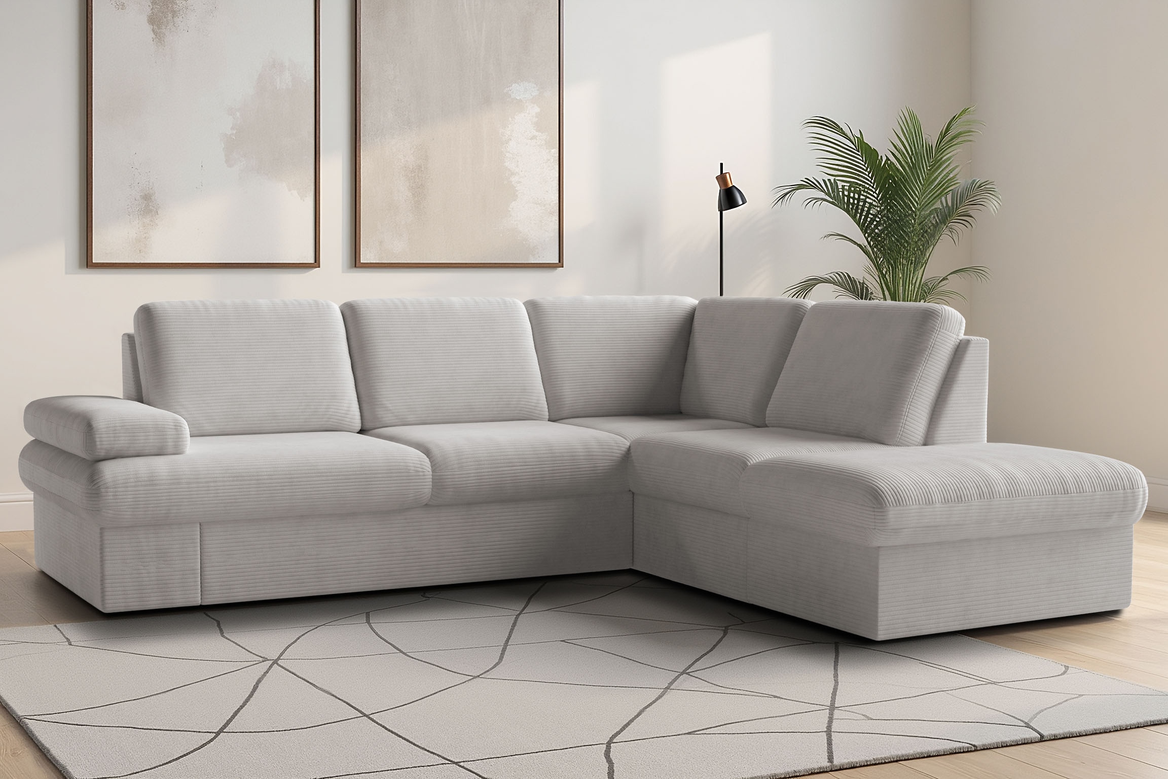 sit&more Ecksofa "Moreno L-Form, B: 238 cm" mit Armteilverstellung, optional Schlaffunktion