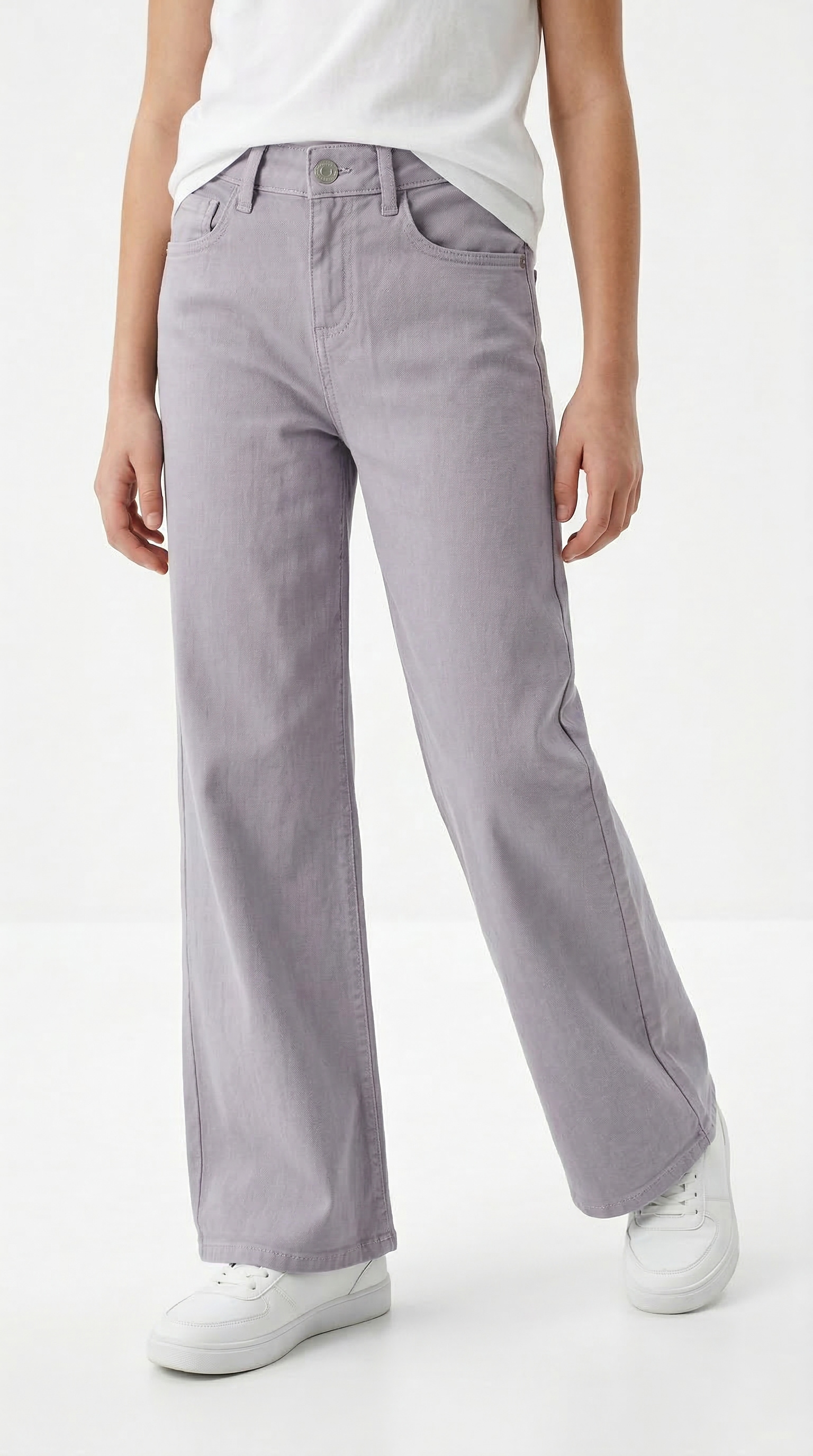 Name It "NKFROSE WIDE TWI PANT 1115-TP NOOS" Baumwollmischung, regular fit, verstellbarer Bund