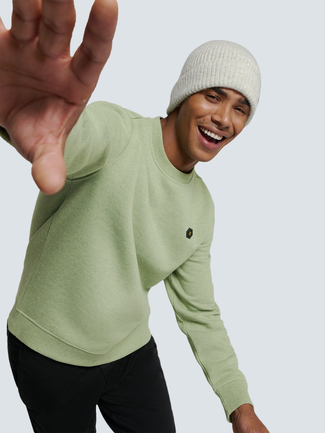 NO EXCESS Sweater »No Excess Pullover mit Rückenaufdruck«