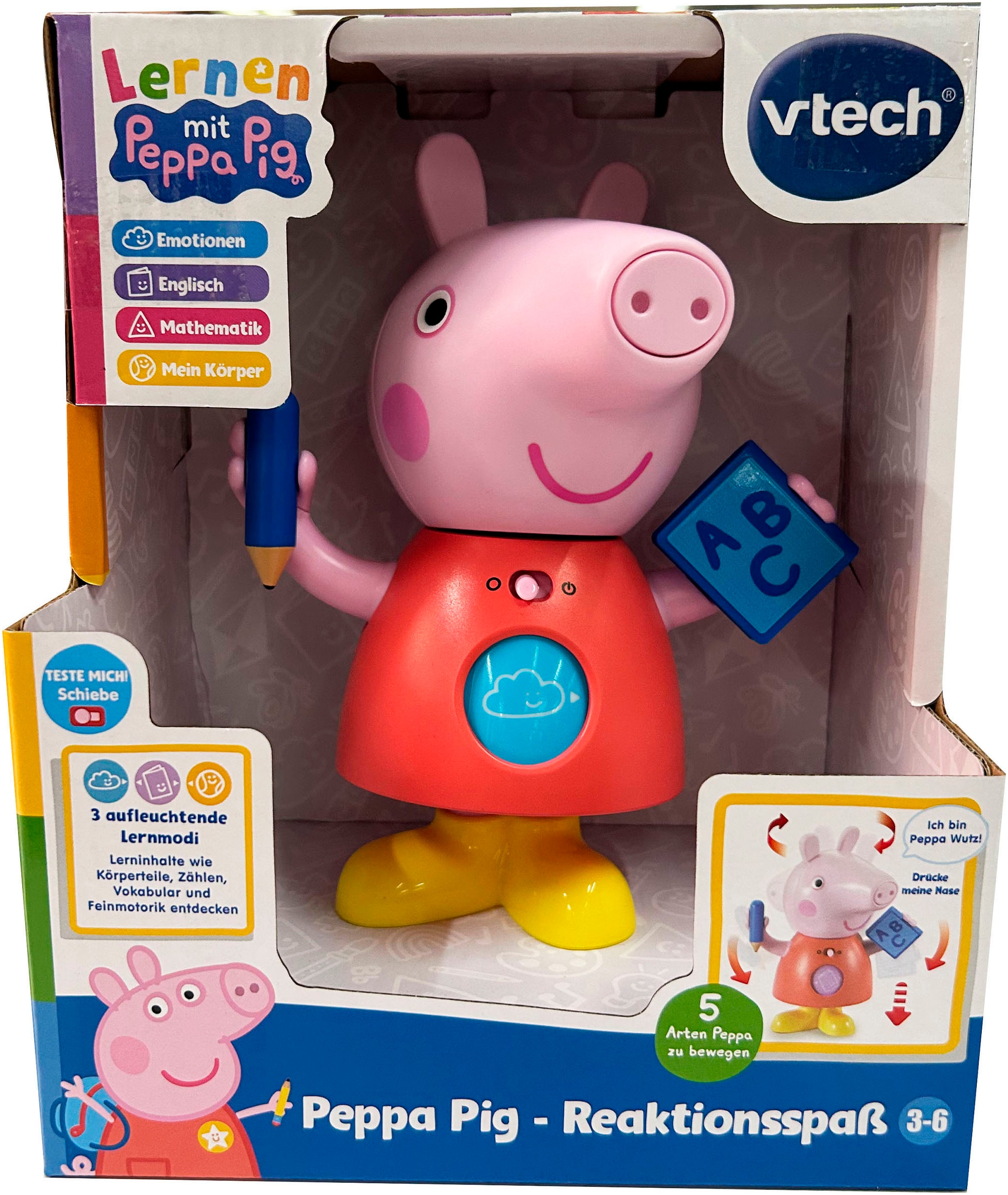Vtech® Spielfigur »Peppa Pig - Reaktionsspaß«, mit Licht und Sound