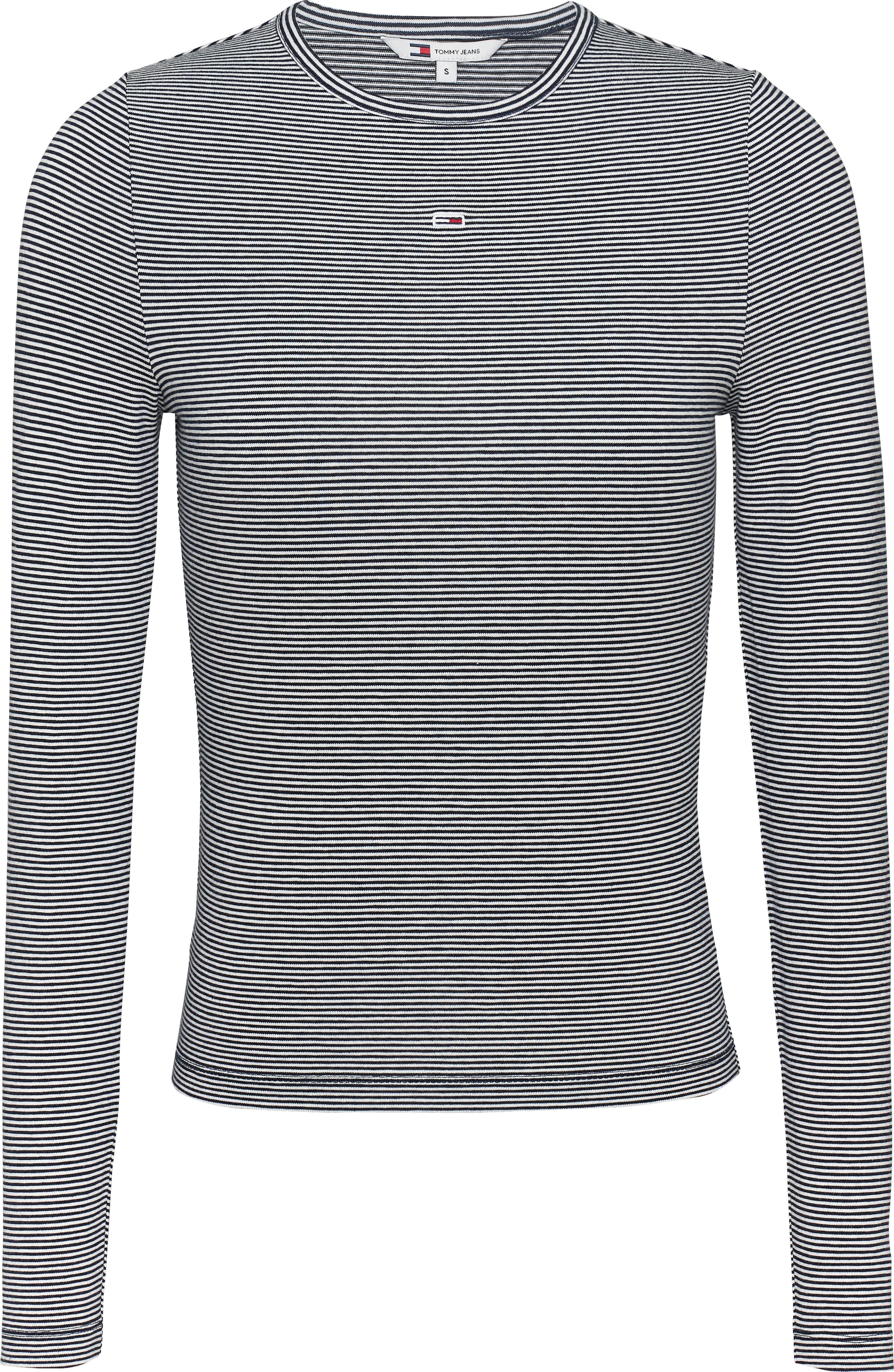 Tommy Jeans Langarmshirt "TJW SLIM STRIPE ESSENTIAL RIB LS", in Rippenoptik günstig online kaufen