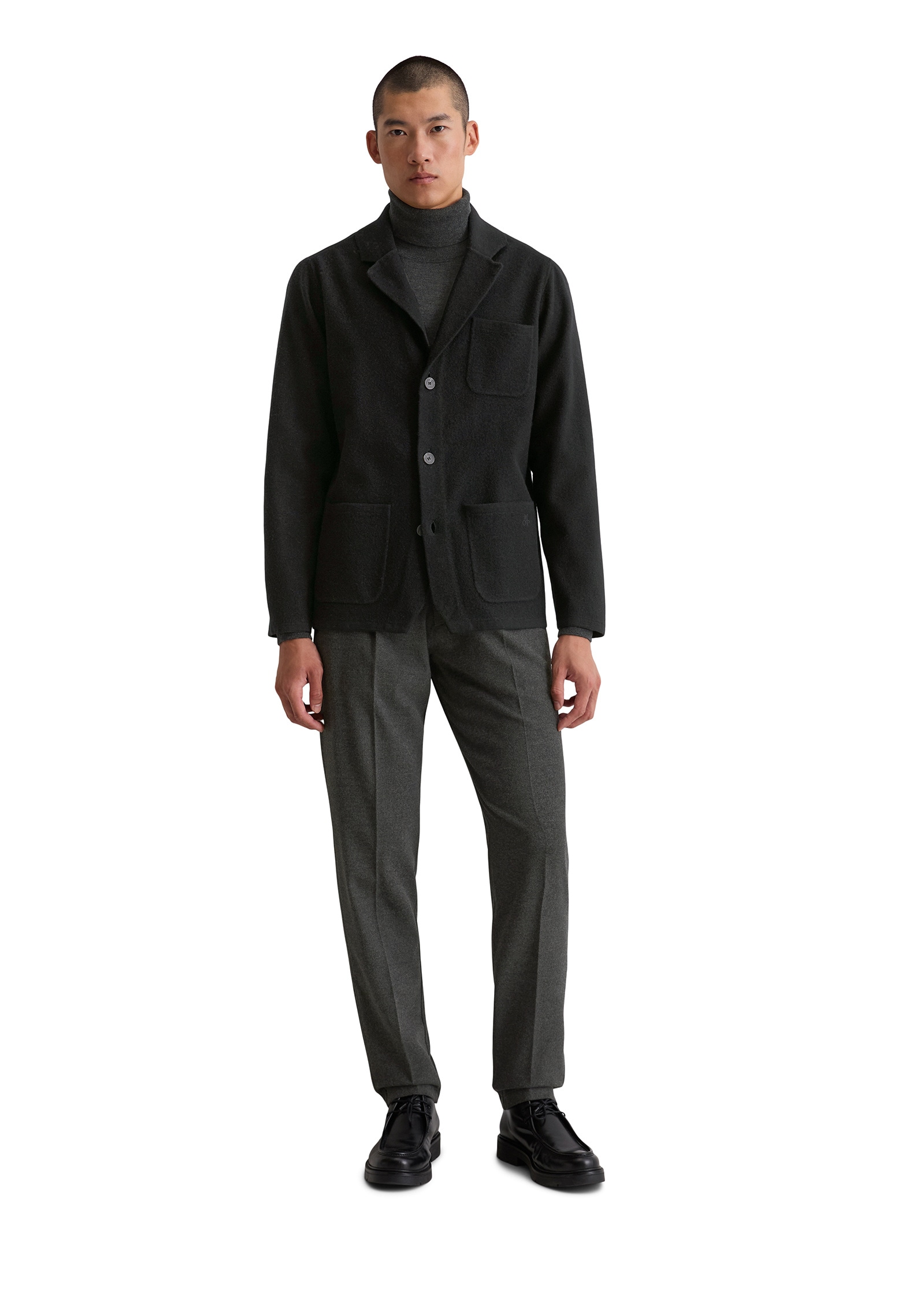 Marc O'Polo Strickjacke »aus gewalktem Schurwolle-Mix«