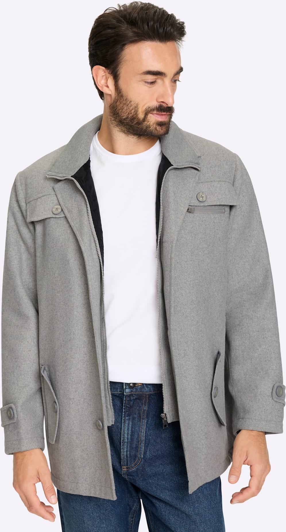 Marco Donati Langjacke ohne Kapuze günstig online kaufen