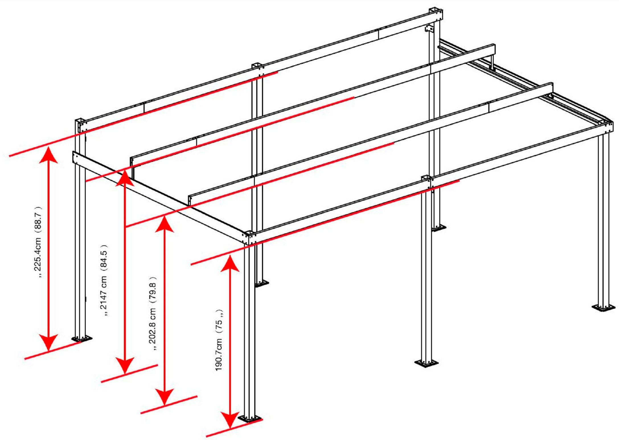 Sojag Anbaupavillon »St.Barth«, (Set), BxTxH: 483x363x240 cm, inkl. Westmann Heizstrahler und Moskitonetz