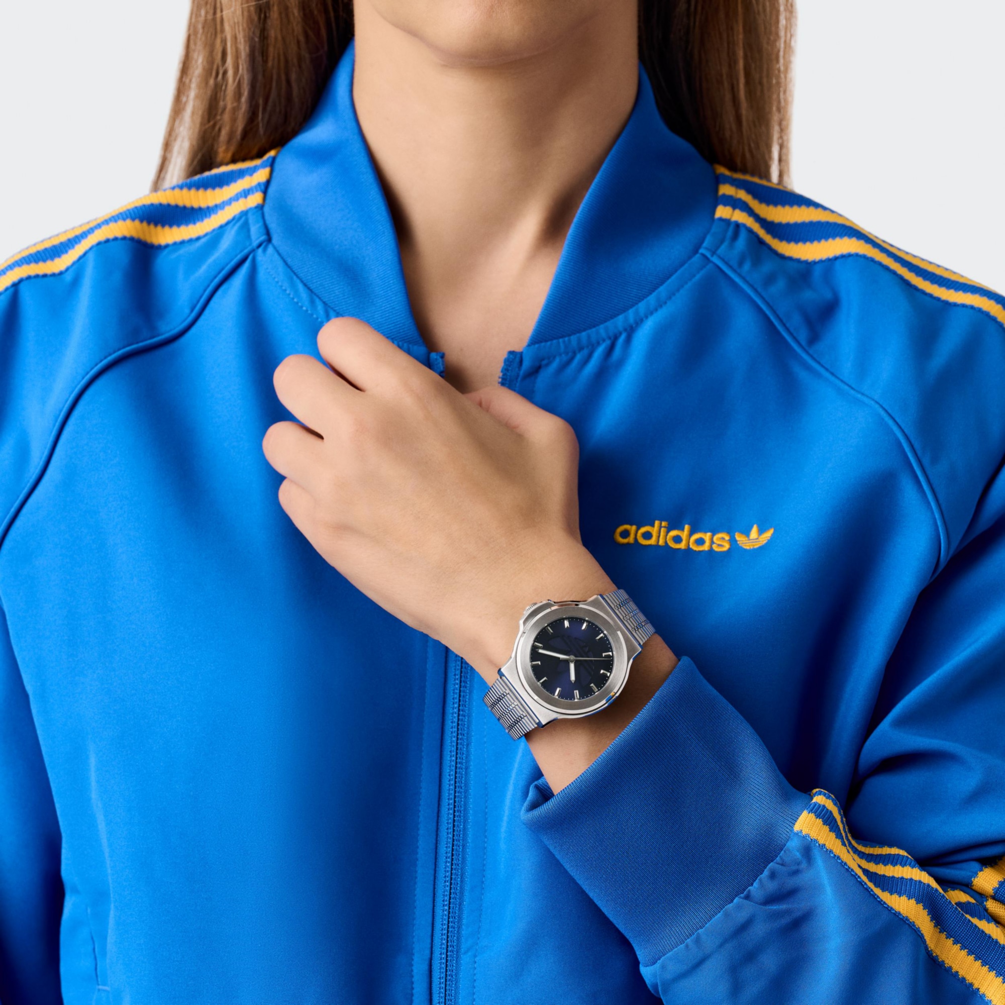 adidas Originals Quarzuhr »EXPRESSION THREE«, Armbanduhr, Herrenuhr, Damenuhr, Edelstahlarmband, Leuchtzeiger