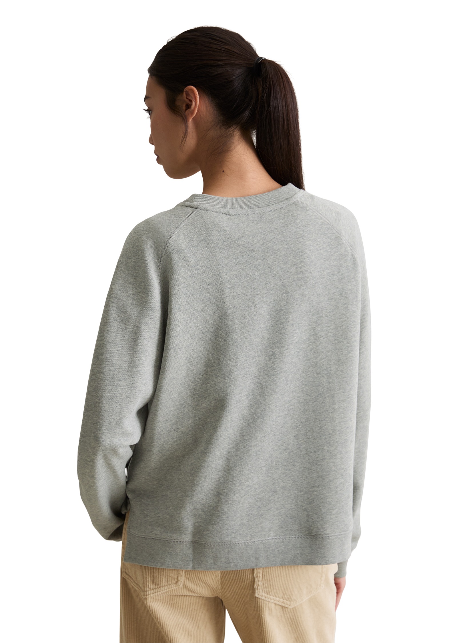 Marc OPolo DENIM Sweatshirt, Bio-Baumwolle, Logo-Schriftzug, Rundhalsaussch günstig online kaufen