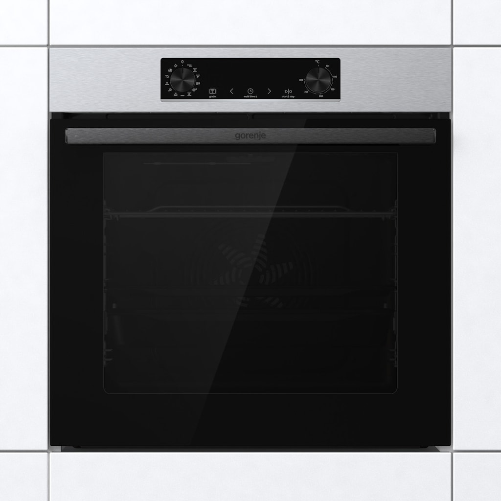 GORENJE Backofen-Set »Pacific Backofen-Set Basic 2021«, BOSB737OTX, mit 1-fach-Teleskopauszug, Aqua Clean