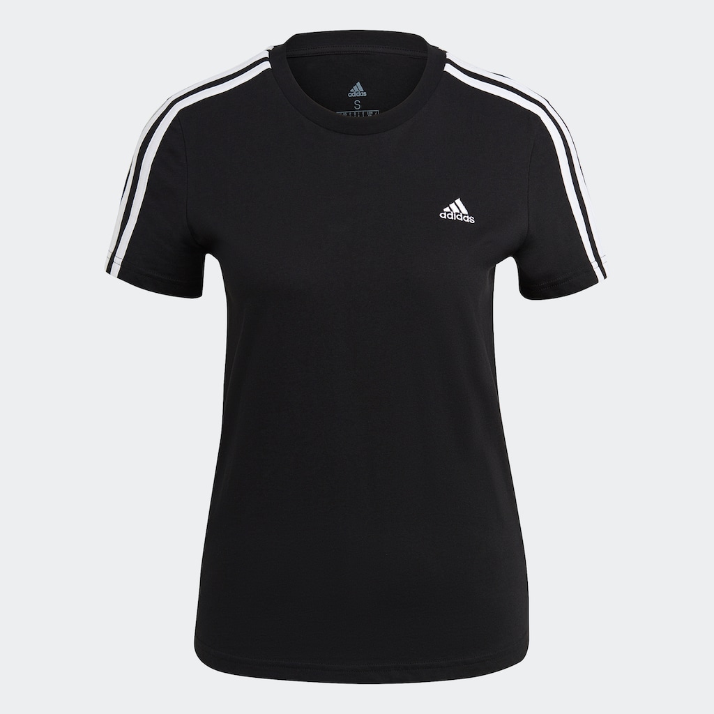 adidas Sportswear T-Shirt »LOUNGEWEAR ESSENTIALS SLIM 3-STREIFEN«