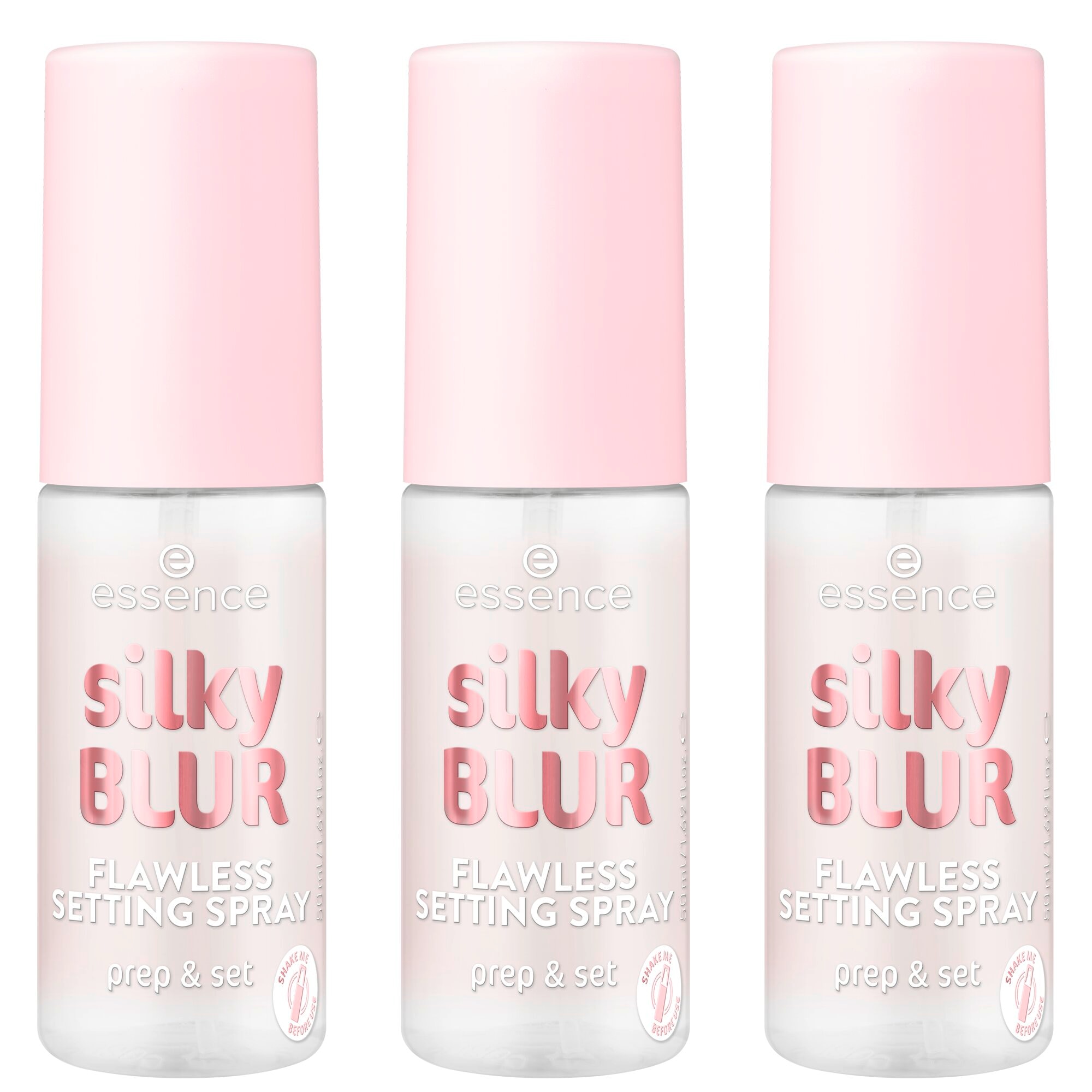 ESSENCE Damen Fixierspray "silky BLUR FLAWLESS SETTING SPRAY", 150ml, rosa, Teint-Kosmetika