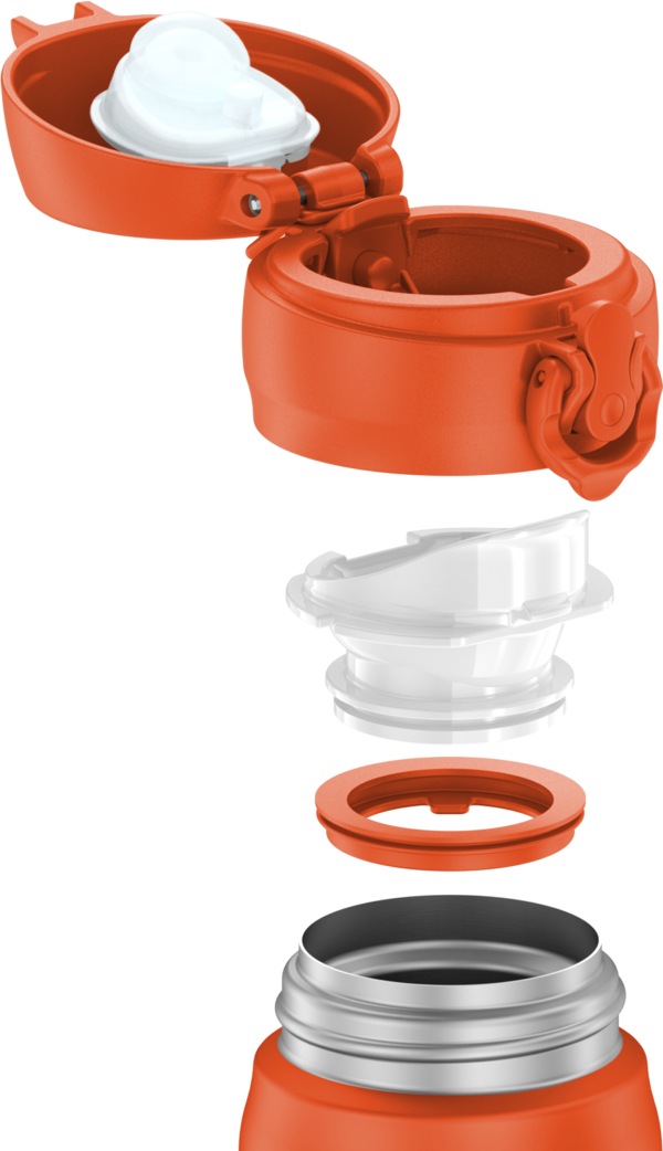 THERMOS Isolierflasche »ULTRALIGHT BOTTLE, doppelwandiger Edelstahl, spülmaschinenfest« 10h heiß & 20h kalt, zerlegbares Safe Flow Lid