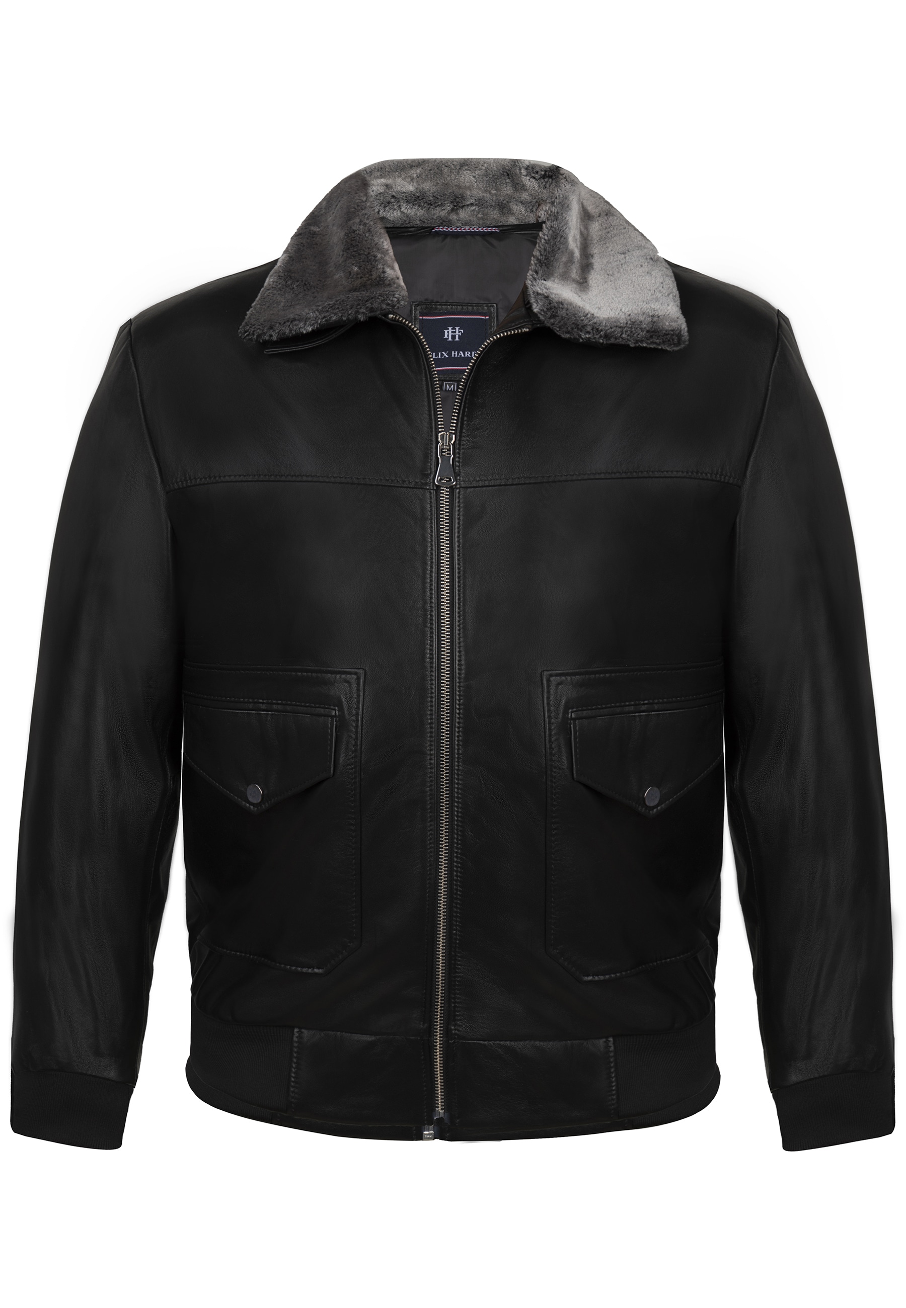 Felix Hardy Lederjacke "Lederjacke mit Kunstpelzkragen" günstig online kaufen