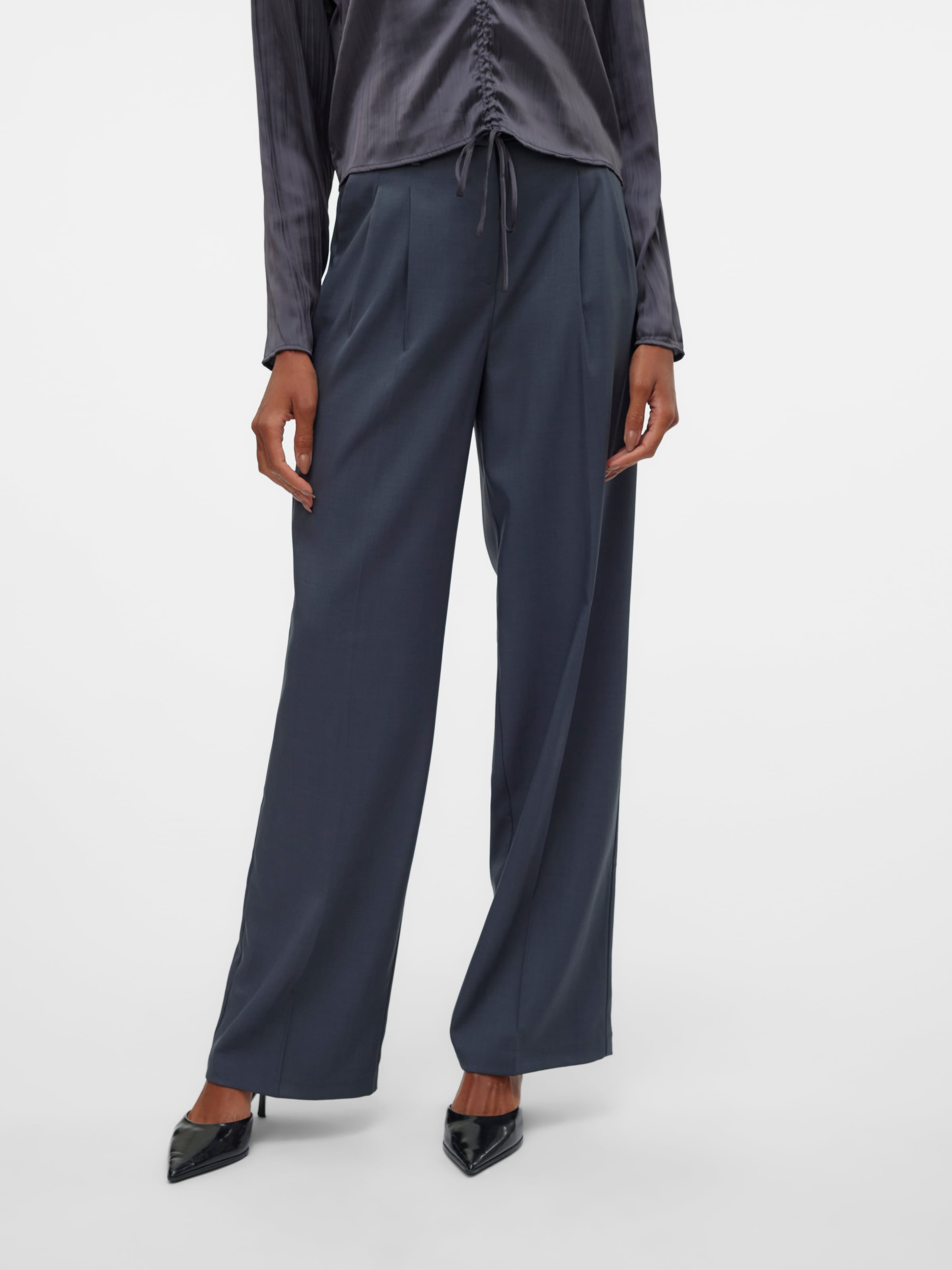 Vero Moda Anzughose "VMRITA MW WIDE DAD PANT NOOS"