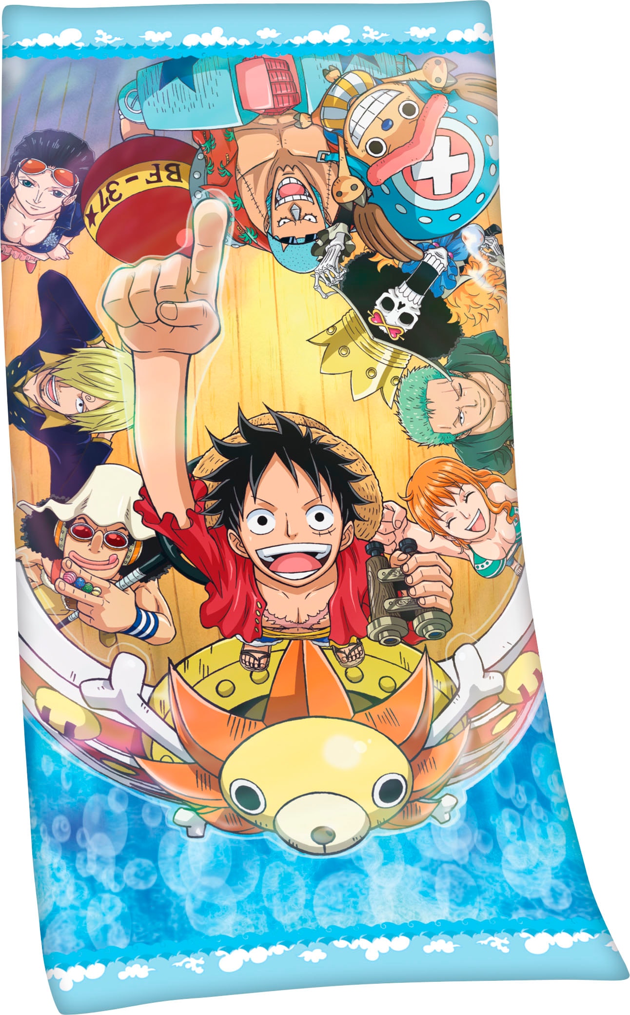 OnePiece Badetuch "One Piece", (1 St., Badetuch 75 x 150 cm), hochfarbig bedruckt