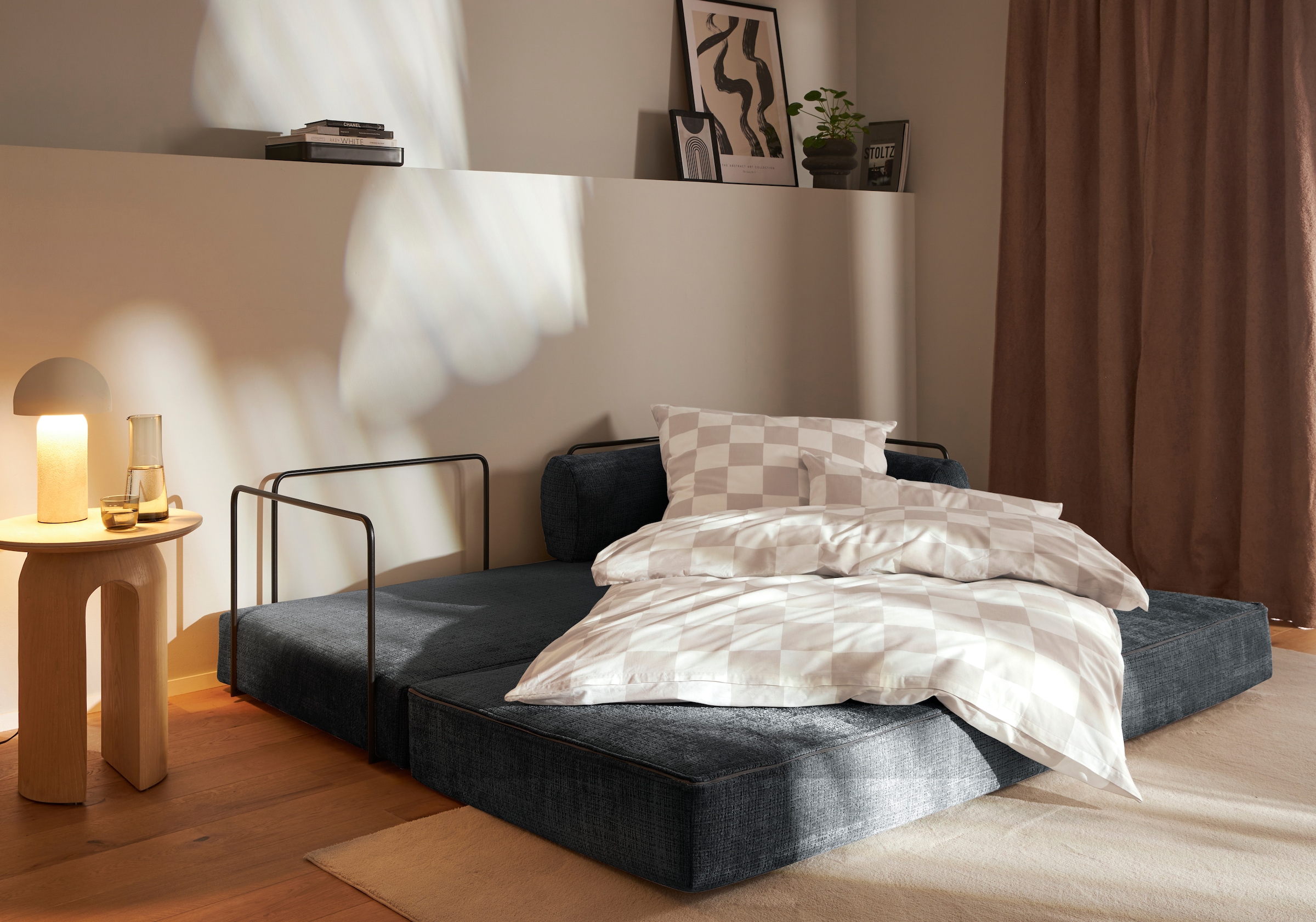 homsy by Ana Johnson Schlafsofa "Folda, Breite 206 cm, Liegefläche 181x198 günstig online kaufen