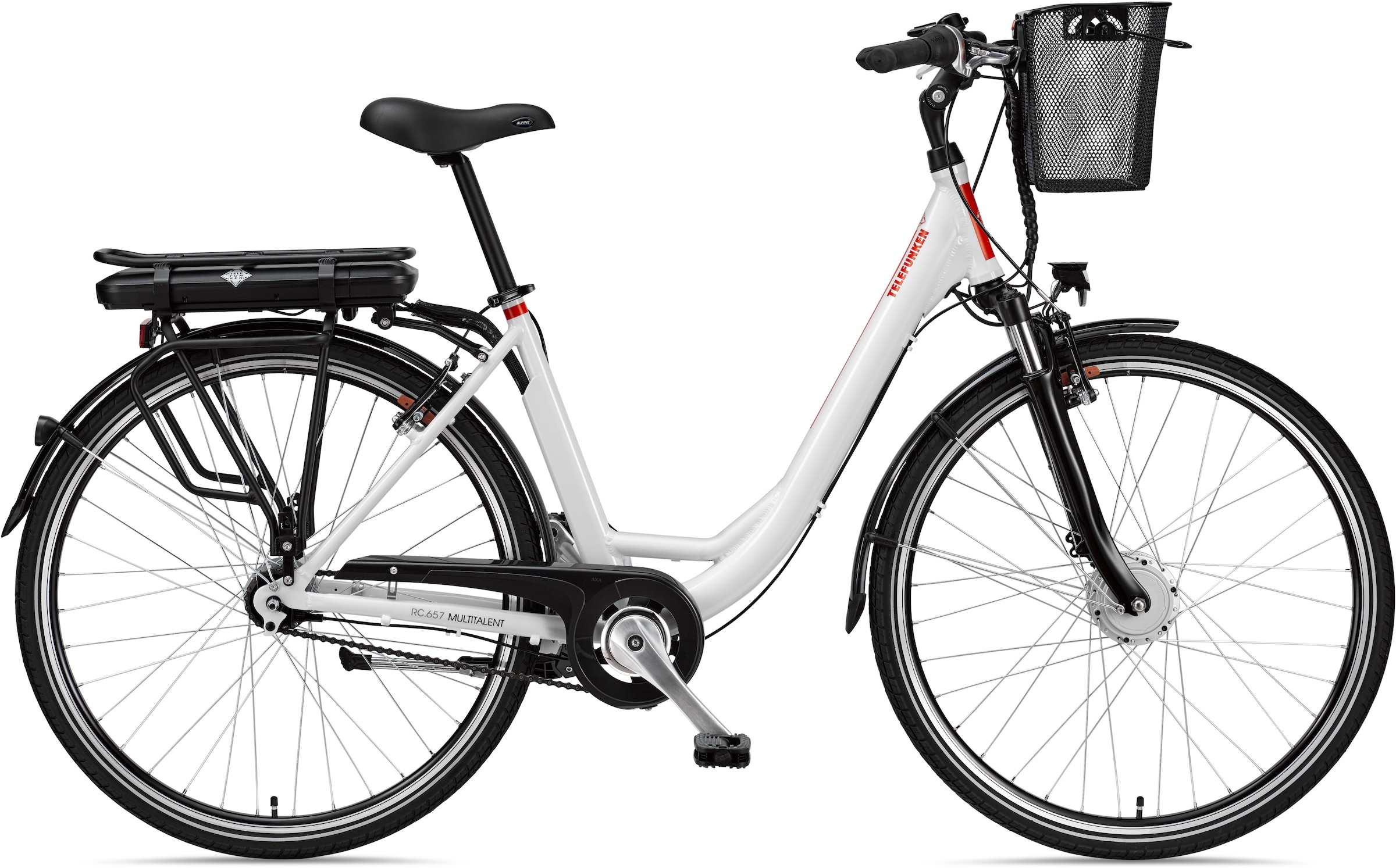 Telefunken E-Bike »Multitalent RC657«, 7 Gang, Shimano, Nexus, Frontmotor 250 W, Pedelec, Elektrofahrrad für Damen u. Herren