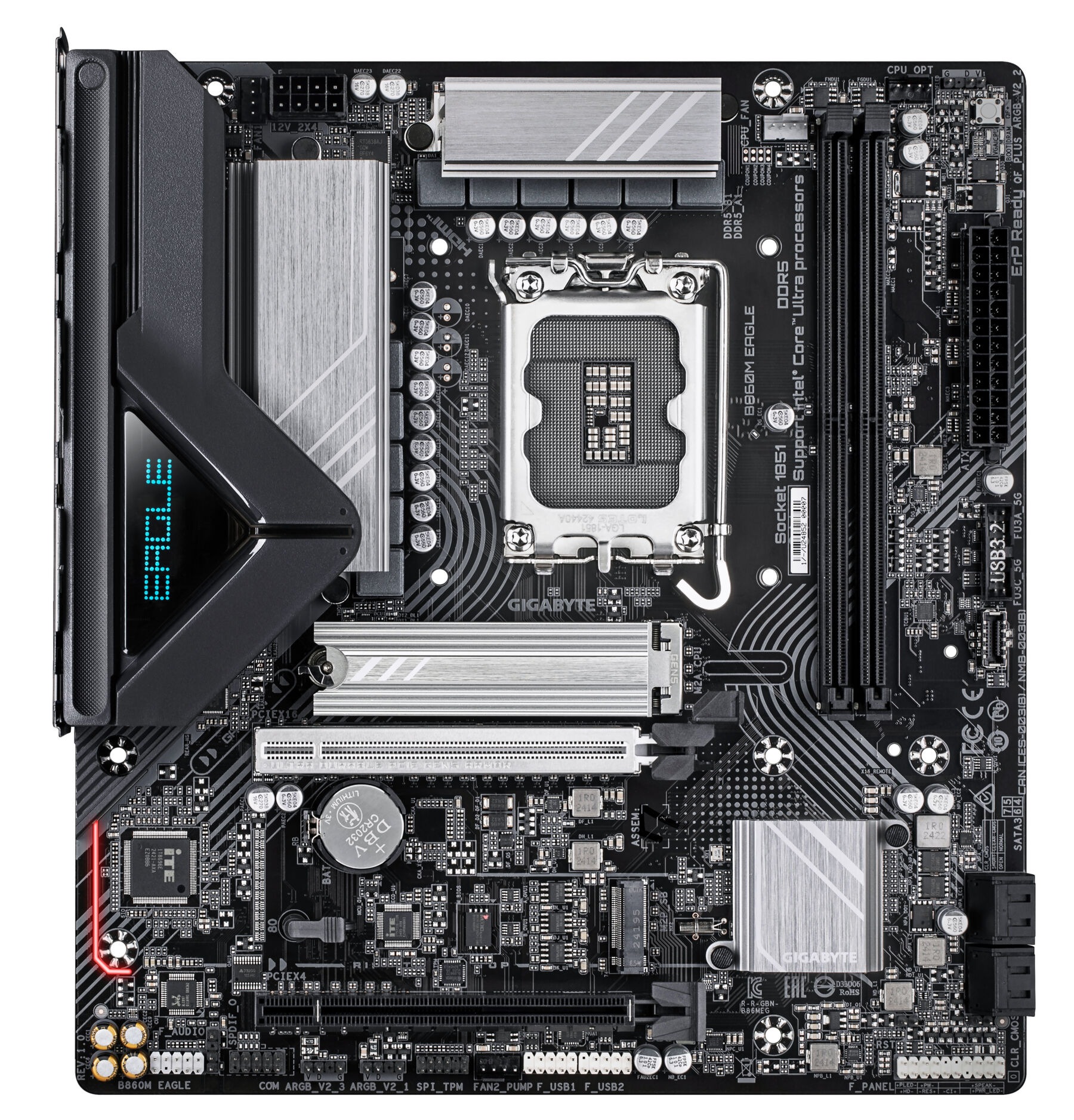 Gigabyte Mainboard »B860M EAGLE Mainboard - Intel Core Ultra CPUs, 6+1+2+1 Phasen VRM, bis«