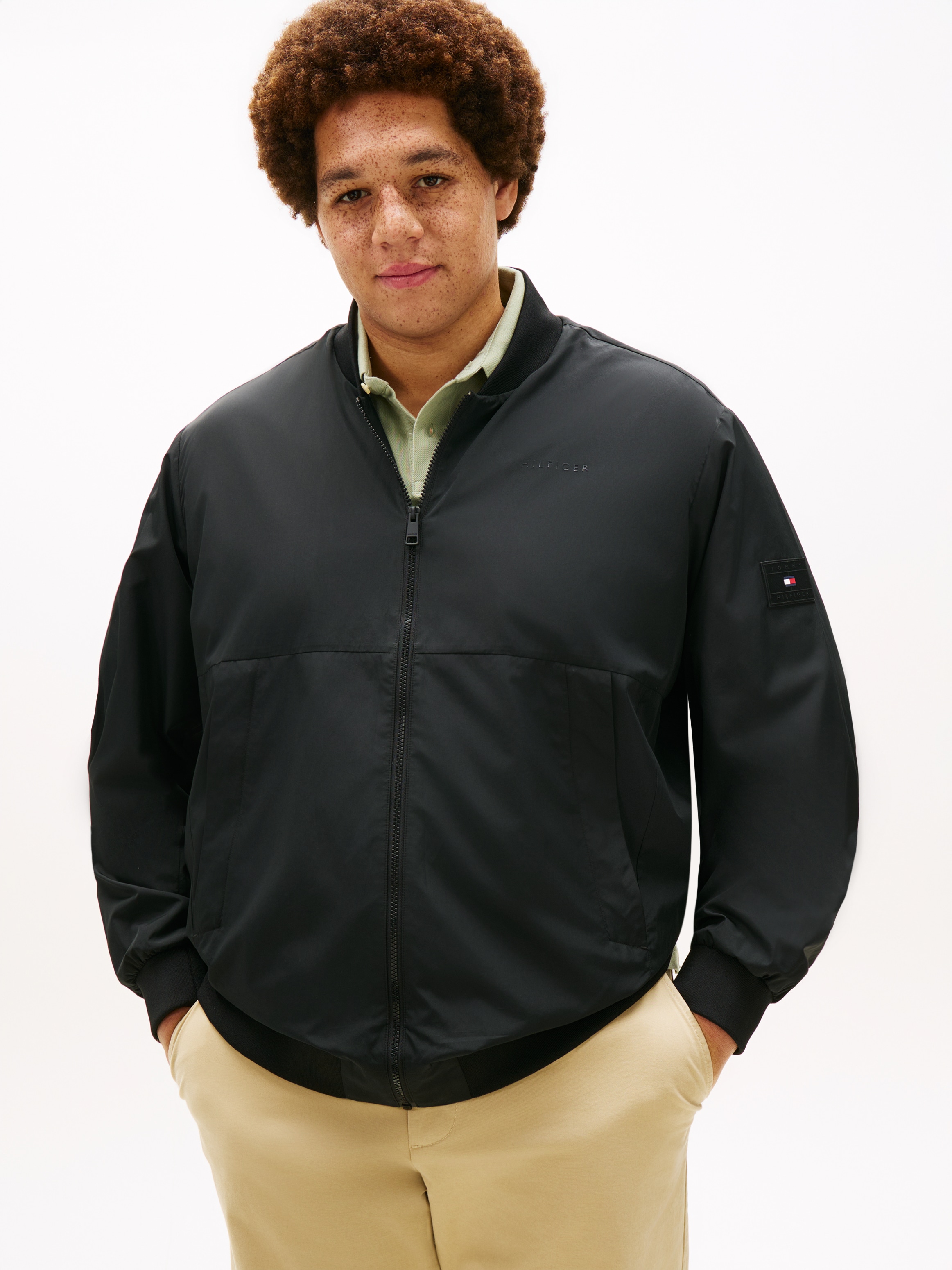 Tommy Hilfiger Big & Tall Bomberjacke "BRANDED BOMBER" ohne Kapuze Regular günstig online kaufen