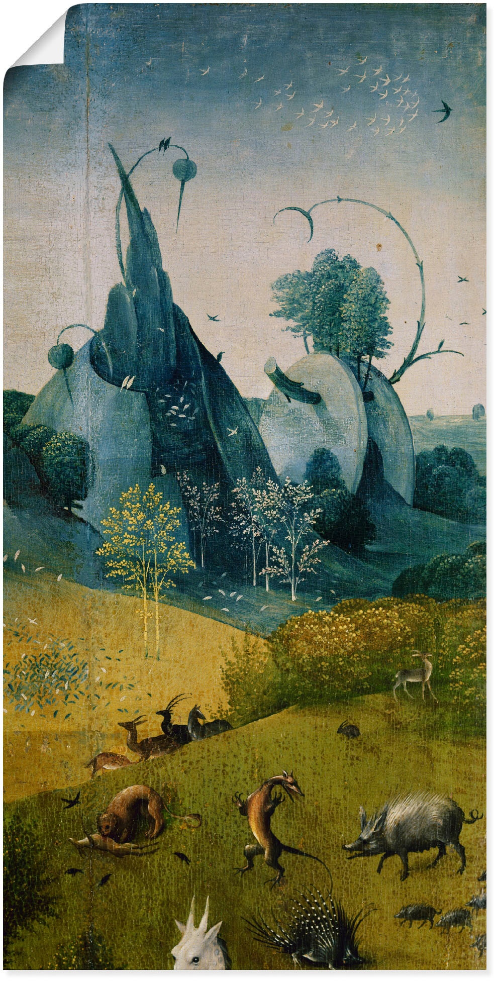 | (1 oder Lüste«, der Größen Leinwandbild, Poster als in St.), bestellen BAUR Wandbild »Garten Artland Wandaufkleber Felder, versch.