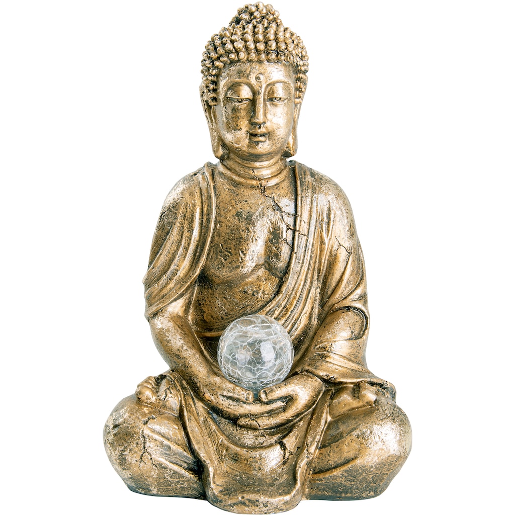 näve LED Solarleuchte »Buddha«, 1 flammig-flammig