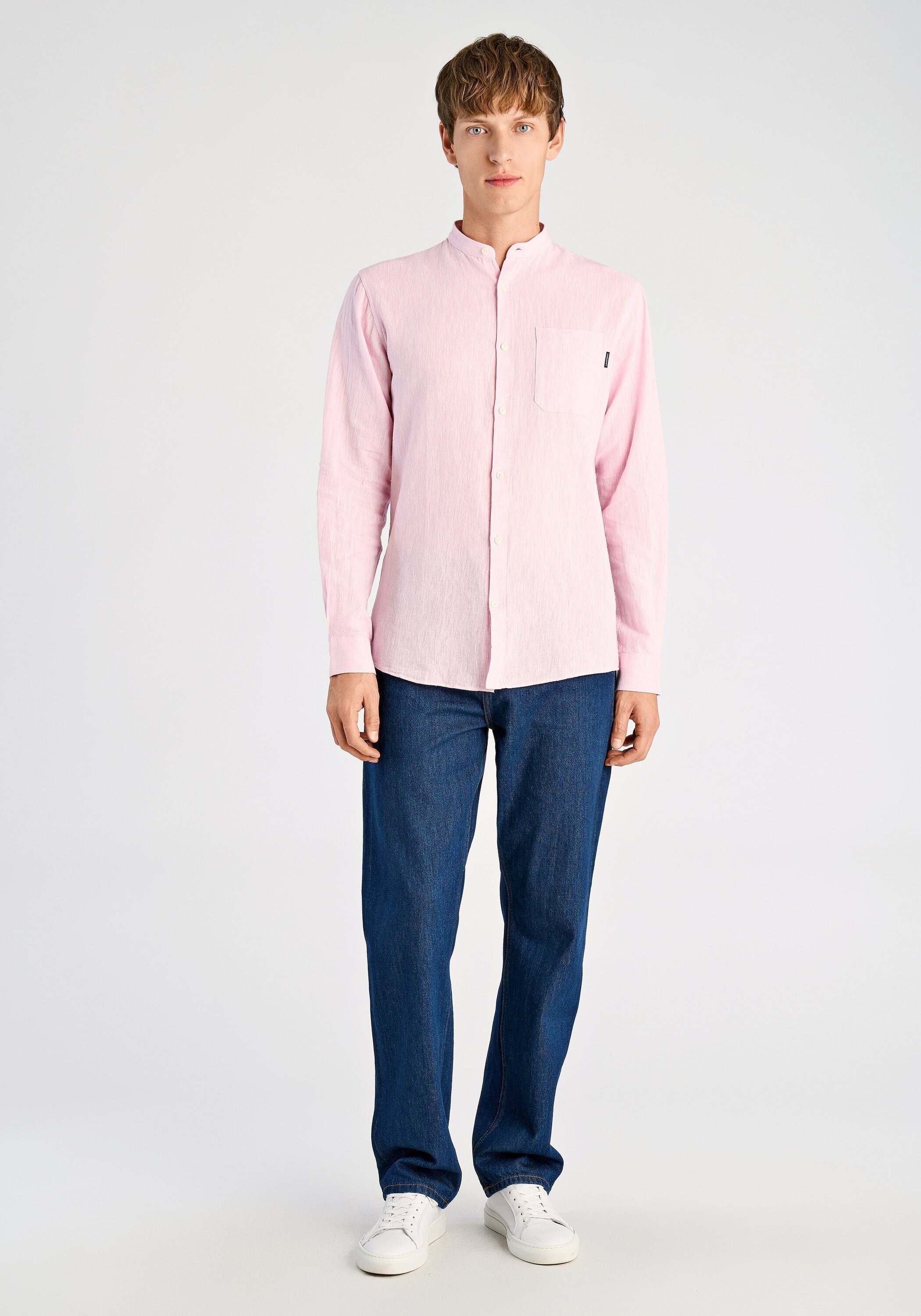 LINDBERGH Leinenhemd »Leinenhemd (Langarm) Relaxed Fit«