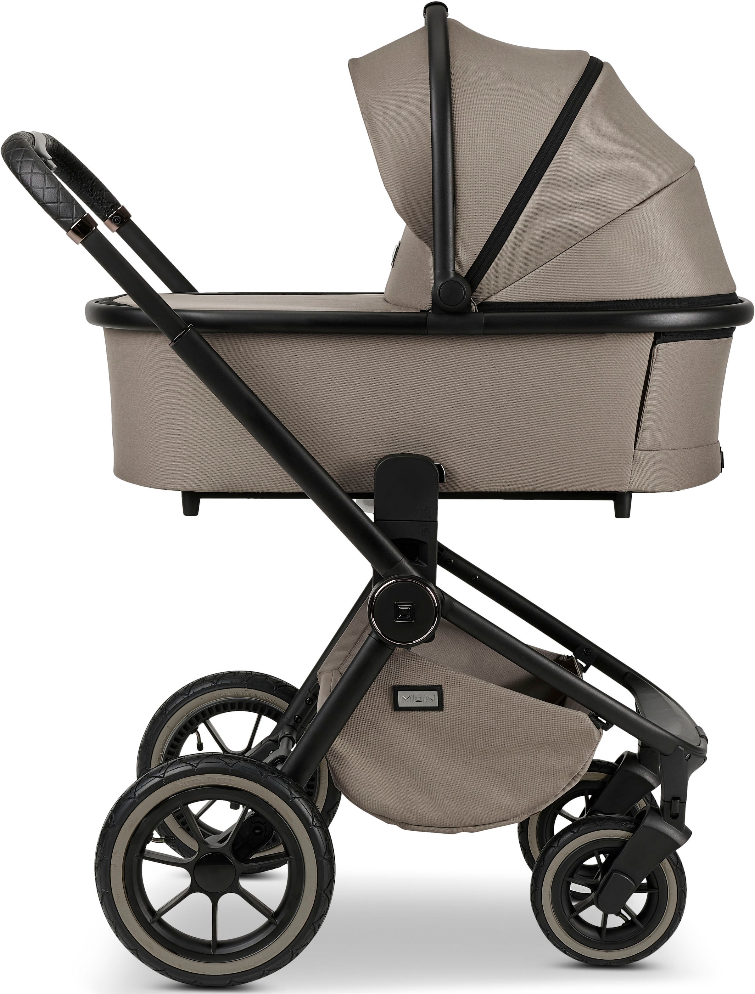 Moon Kombi-Kinderwagen »Resea+, mud/black matt«, mit Luftreifen