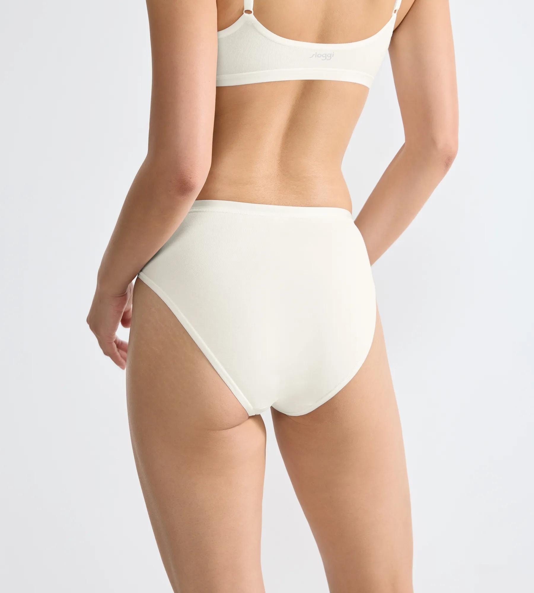sloggi Tai-Slip »GO Daily Cotton« 3er Pack,  Glanz-Effekt Details, hoher Beinausschnitt, weich, elastisch