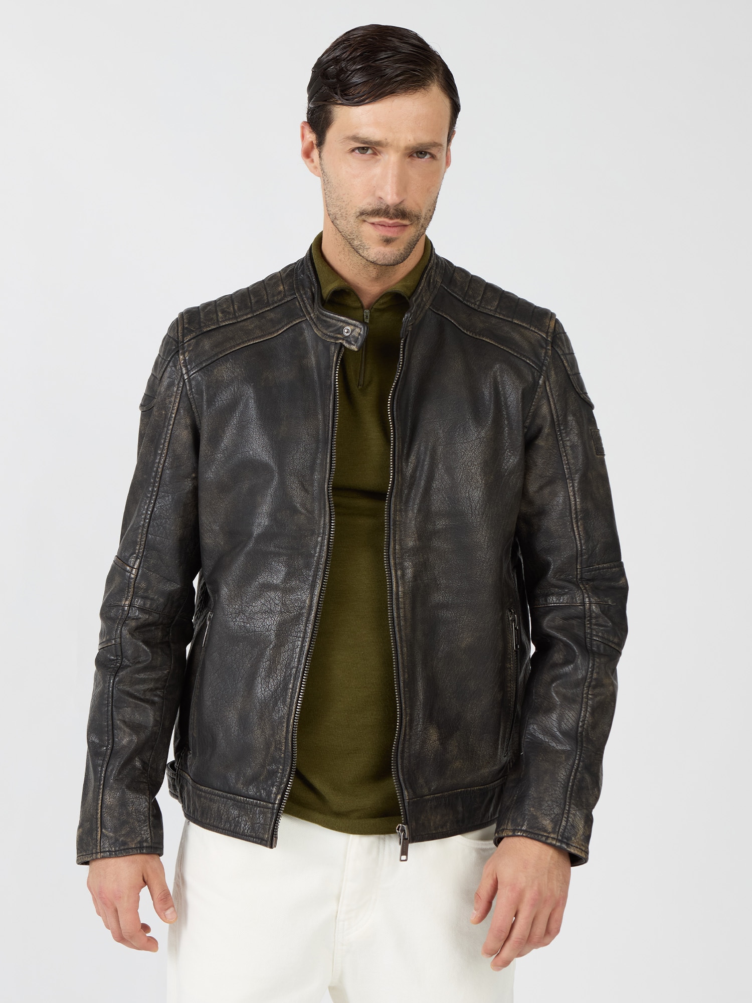MUSTANG Lederjacke "31025019" günstig online kaufen