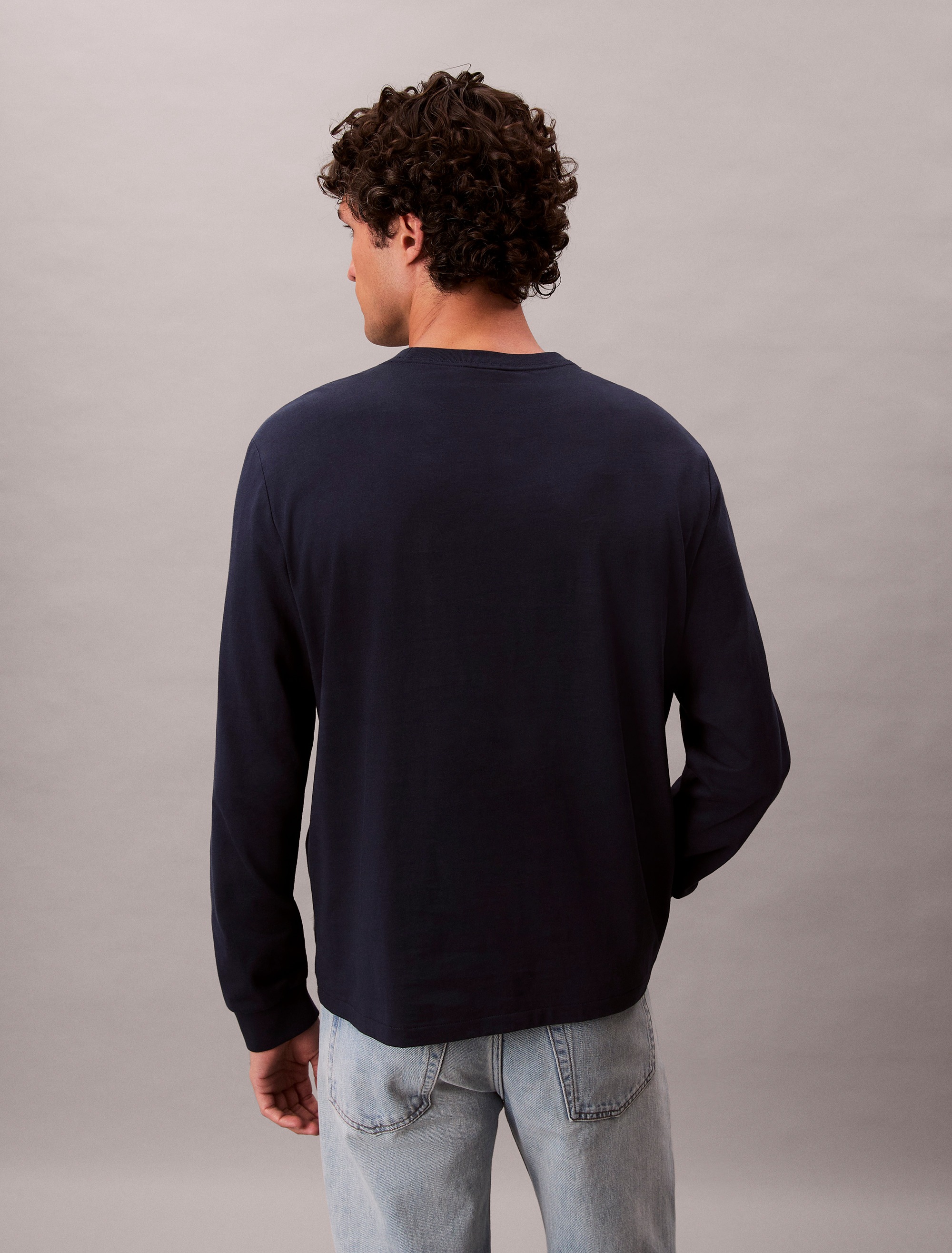 Calvin Klein Jeans Langarmshirt "LS EASY MONOGRAM TEE", Mit Rundhalsausschn günstig online kaufen