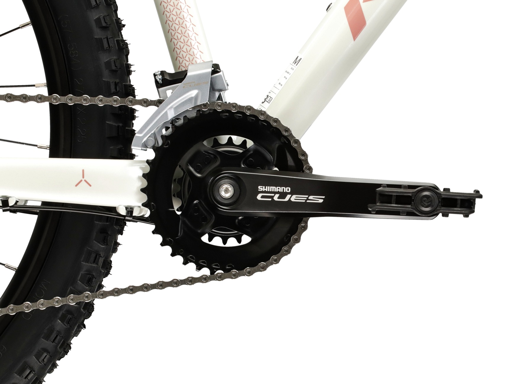 Kross Mountainbike »KROSS Mountainbike Hardtail 27,5" LEA 5.0 weiß 18 Gänge« 18 Gang Shimano CUES U3020 Schaltwerk Kettenschaltung