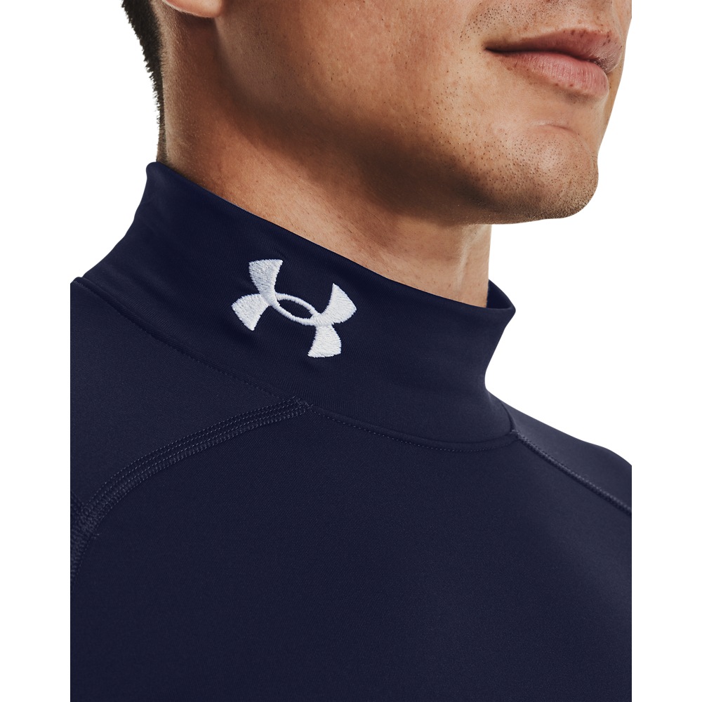 Thumbnail - Under Armour Trainingsshirt "UA CG ARMOUR COMP MOCK" ergonomischer Schnitt, Stehkragen, atmungsaktiv, schnell trocknend