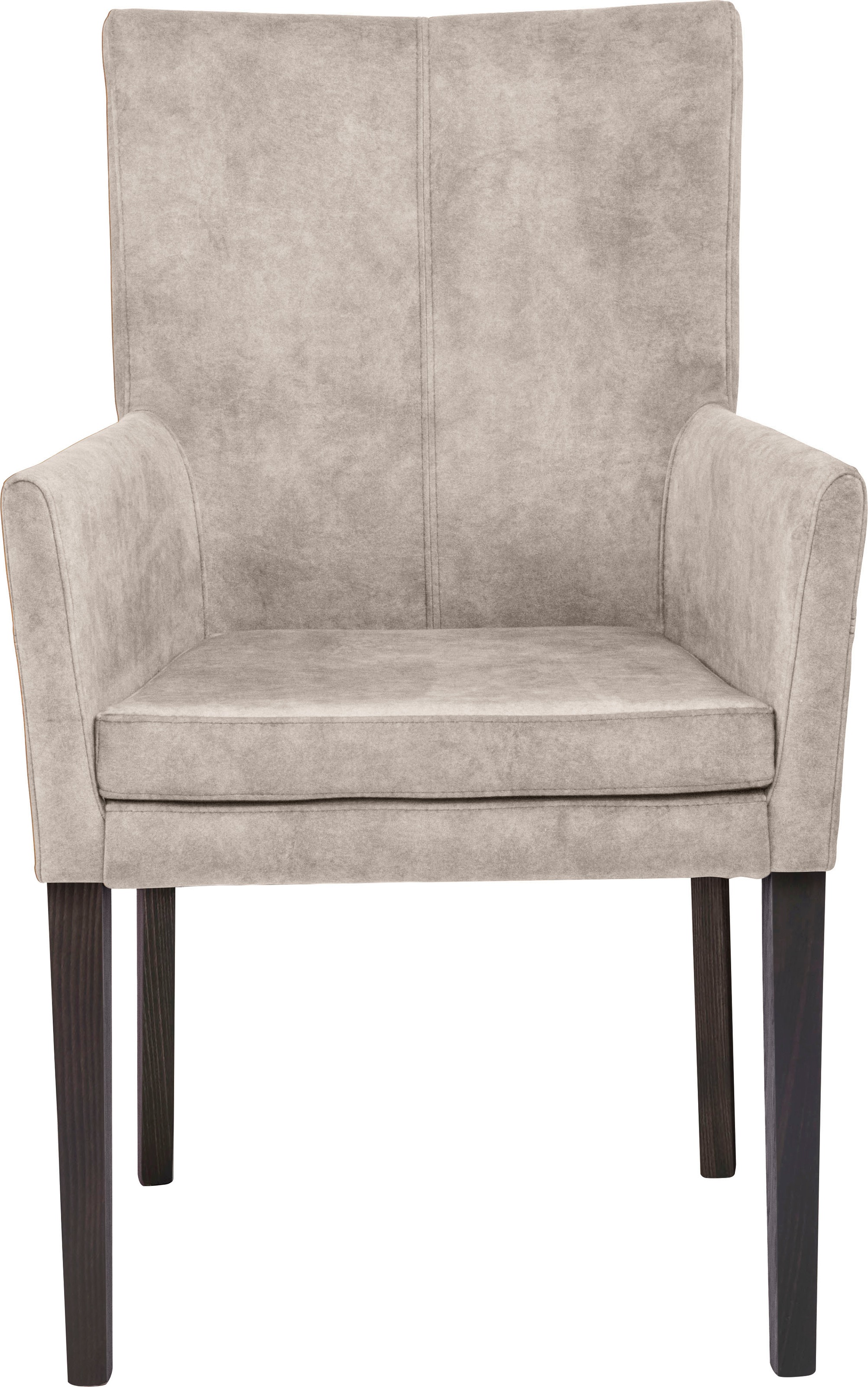 Home affaire Armlehnstuhl "Aspen" () Beine aus massiver Buche, wengefarben günstig online kaufen