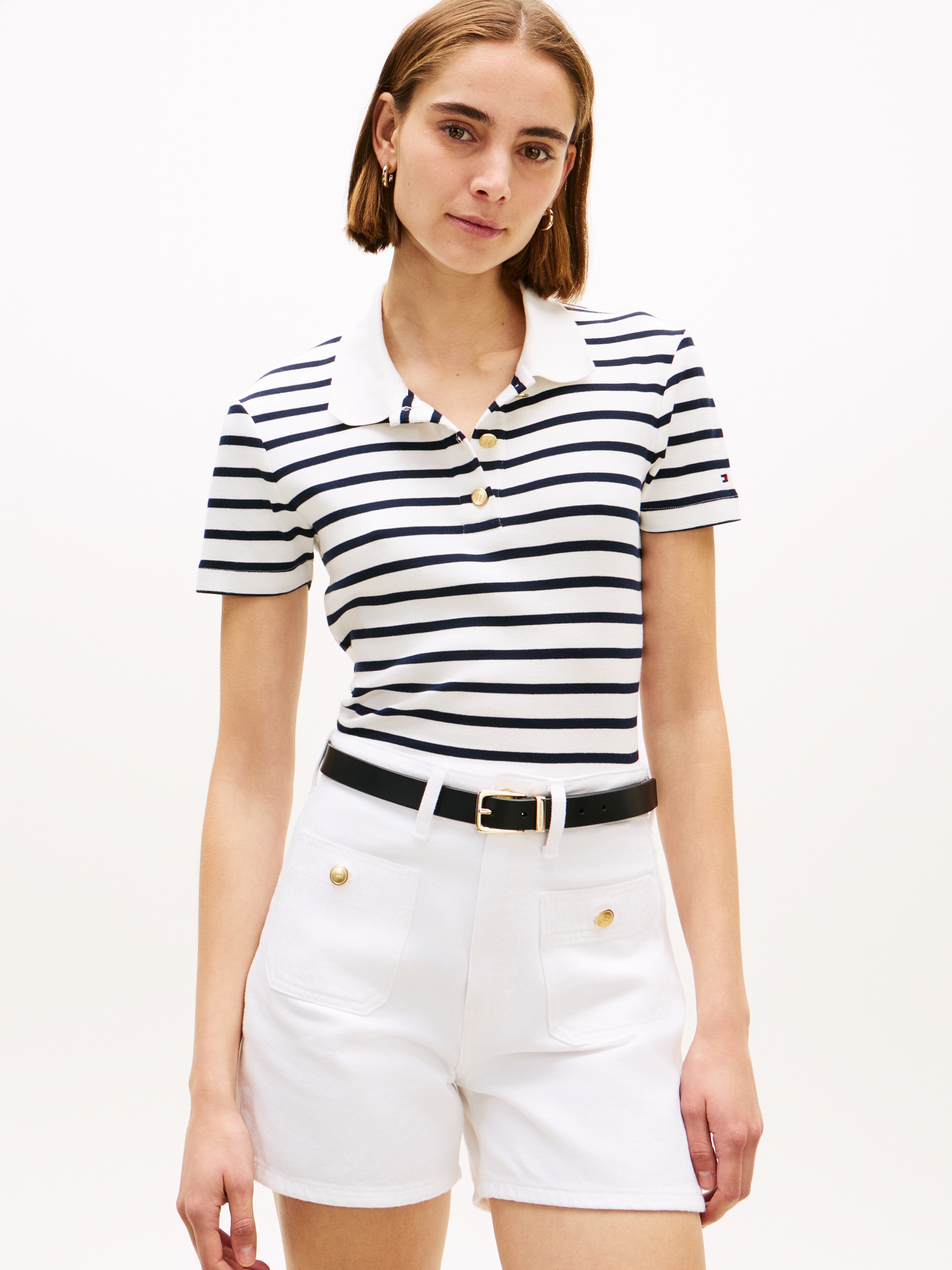 Tommy Hilfiger Poloshirt »GOLD BUTTON SLIM SS POLO«