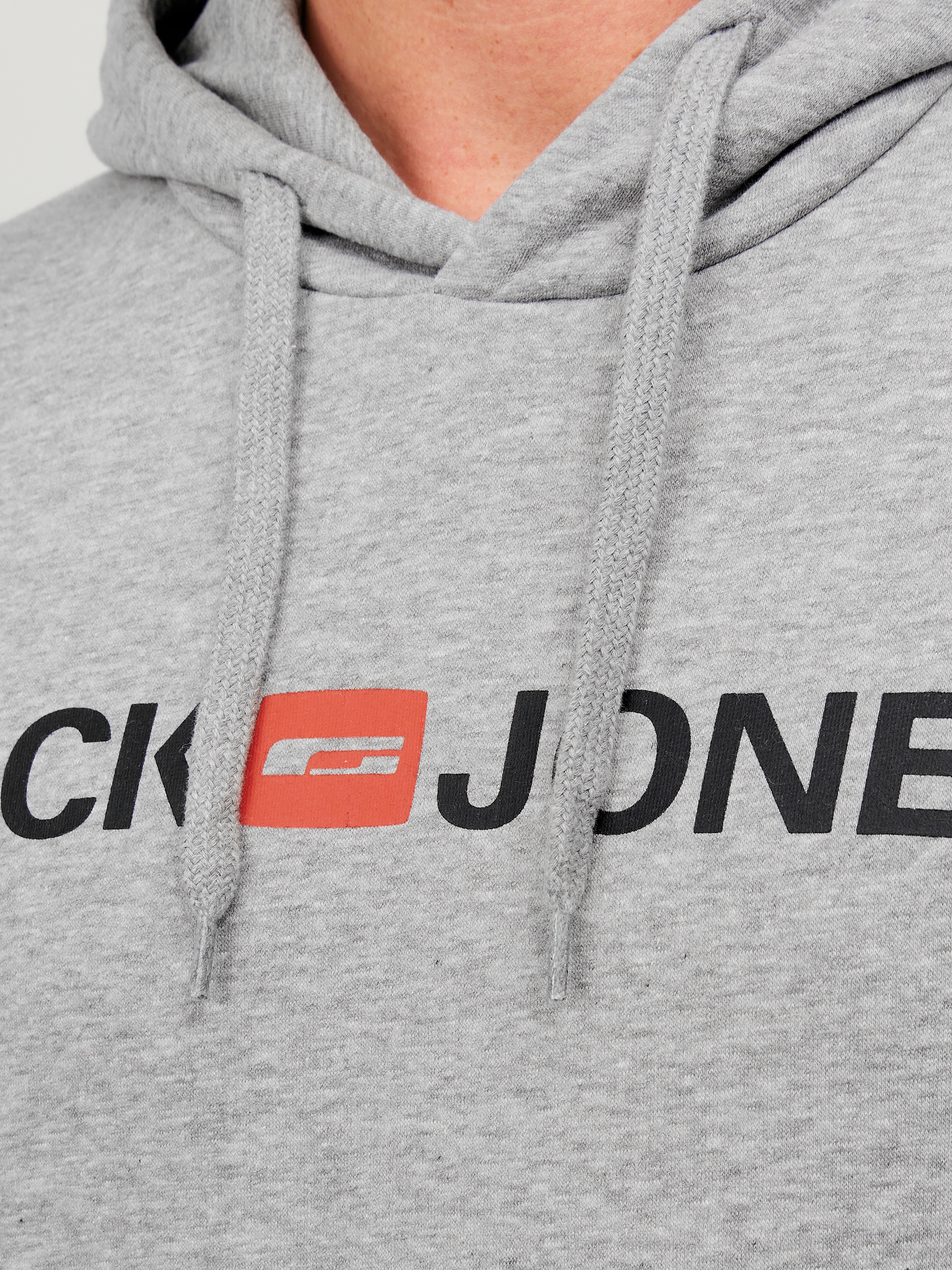 Jack & Jones Kapuzensweatshirt »JJECORP Hoodie mit Logo und hohem Tragekomfort«, bedruckt, casual, regular fit, Baumwollmischung, Rundhals
