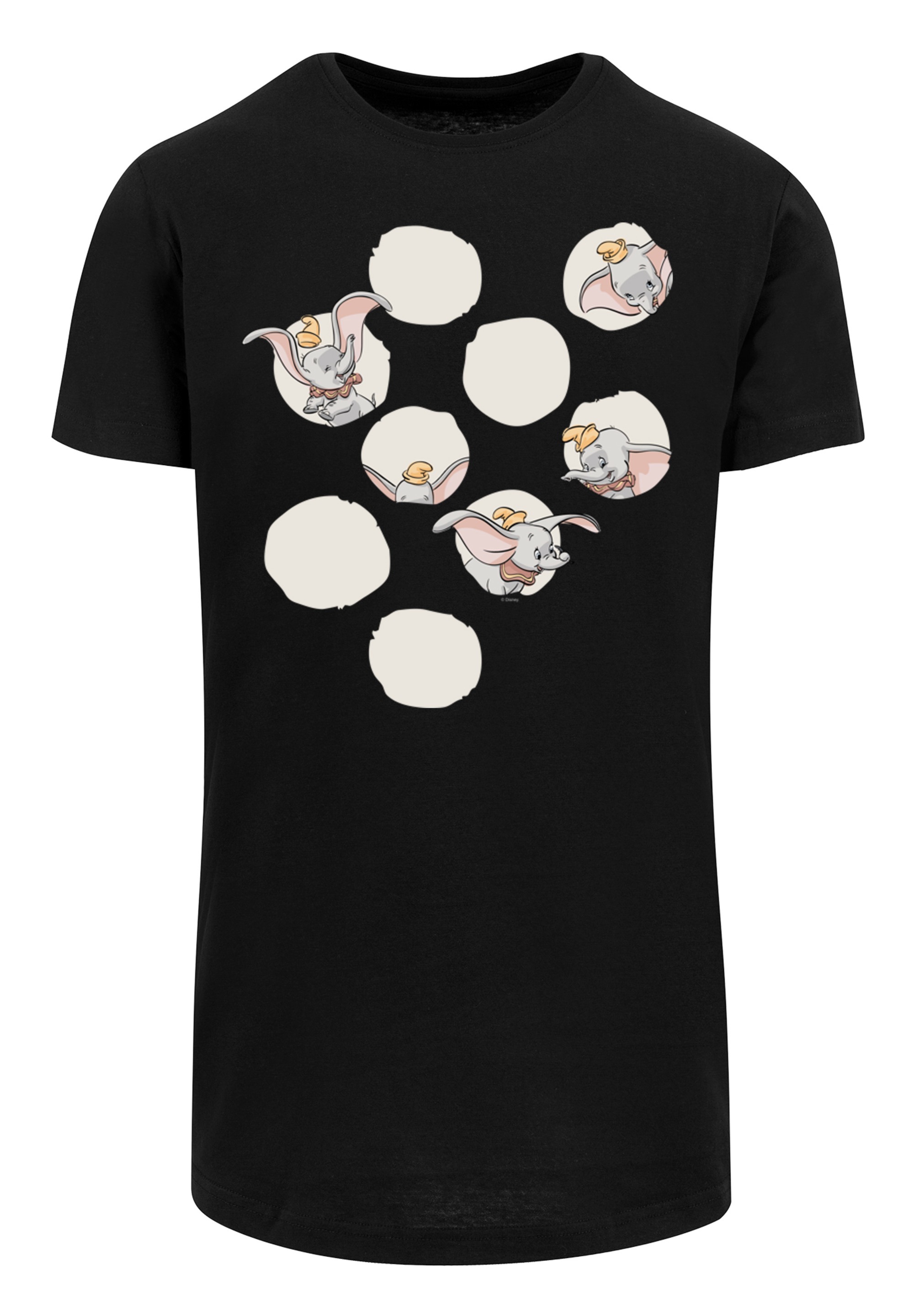 F4NT4STIC T-Shirt »Long Cut T-Shirt 'Disney Dumbo Peekaboo'«, Herren,Premium Merch,Lang,Longshirt,Bedruckt