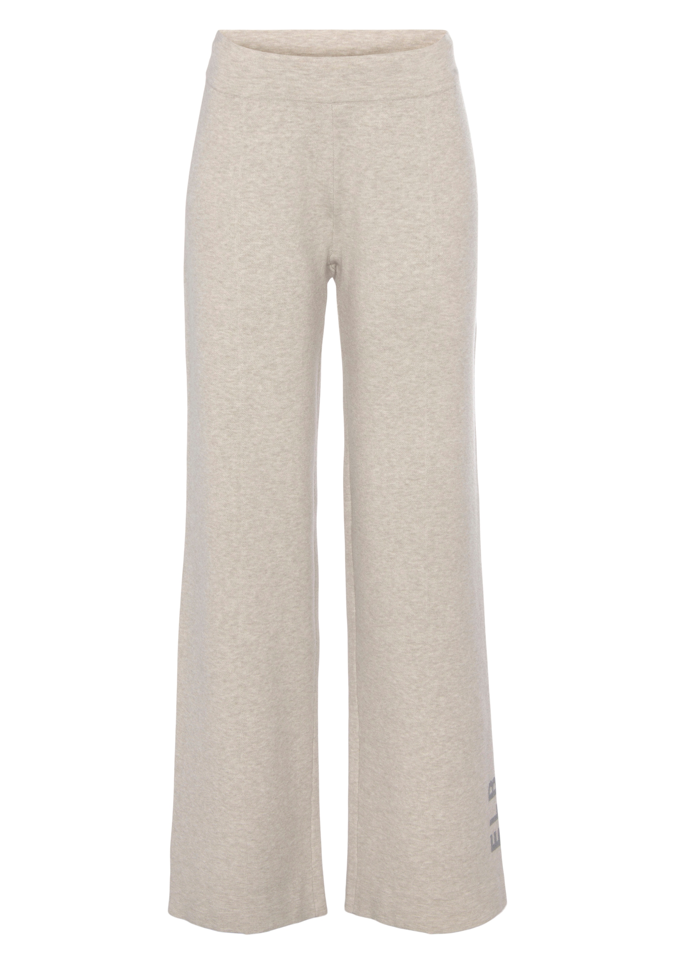 Elbsand Strickhose »- Loungehose - Relaxhose«, mit weitem Bein und eingestricktem Logo, Loungewear