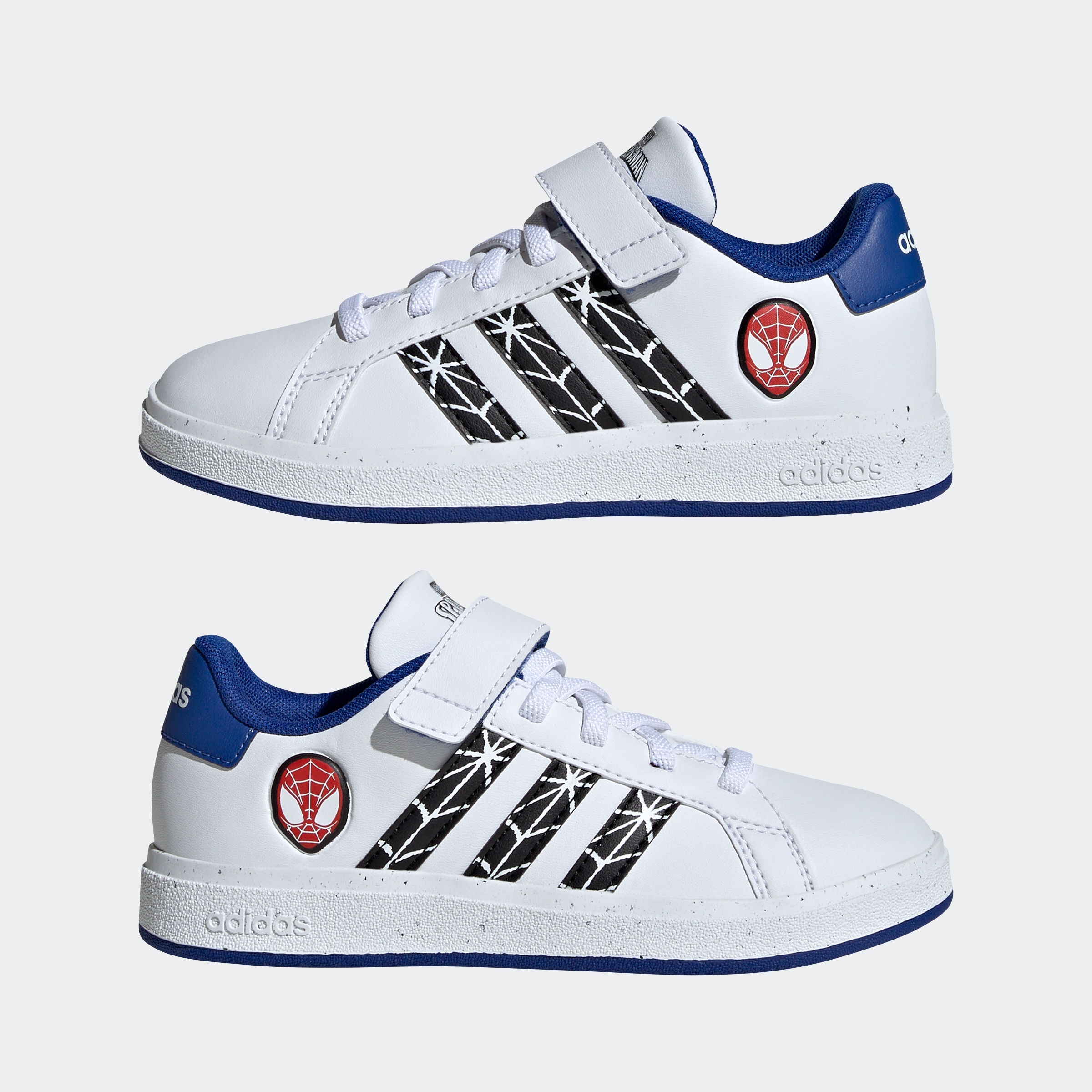 adidas Sportswear Sneaker »ADIDAS MARVEL SPIDER-MAN KIDS GRAND COURT SCHUH«, Design auf den Spuren des adidas Superstar