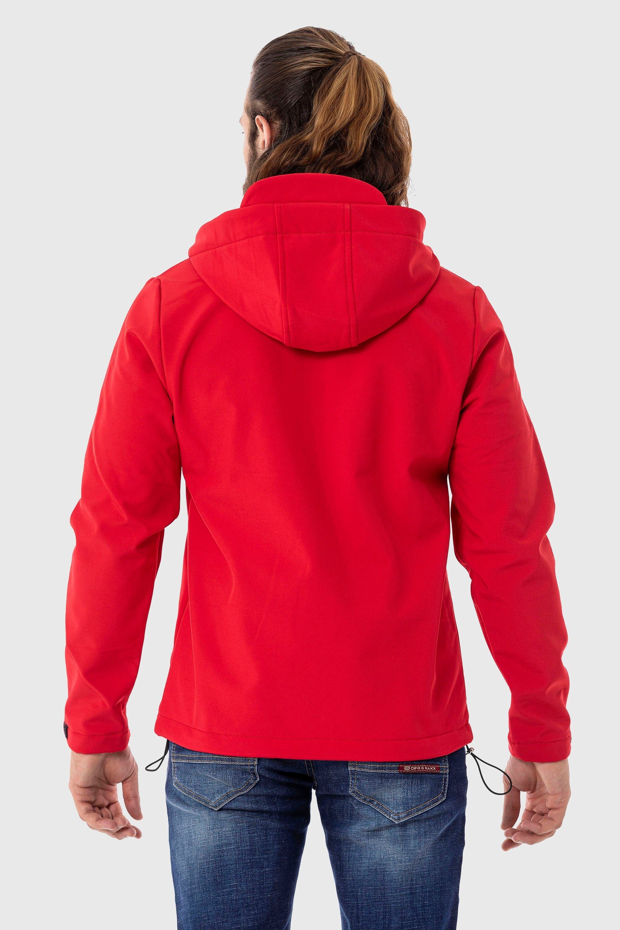 Cipo & Baxx Funktionsjacke »Jacke«, mit Kapuze, im unifarbenen Look