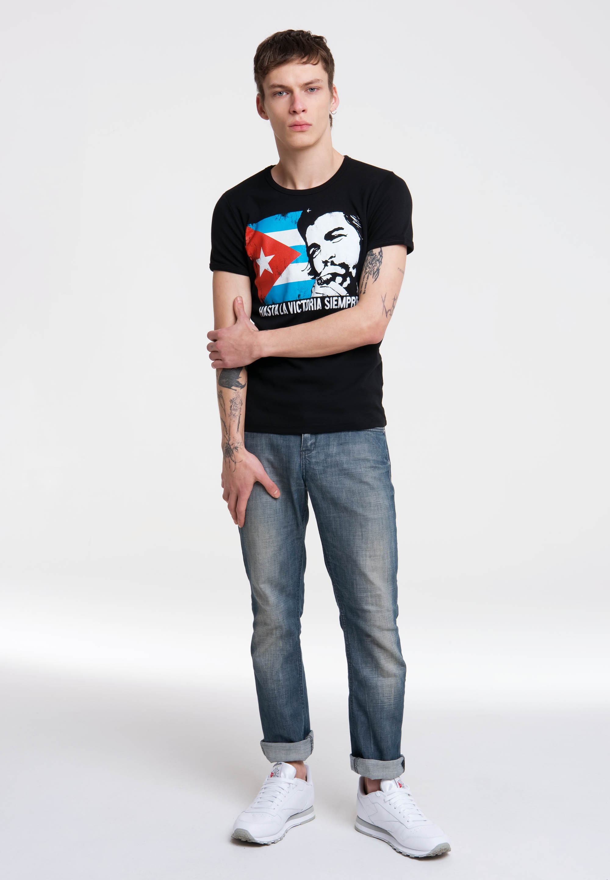 Logoshirt Marškinėliai »Che Guevara - Cuban Flag...