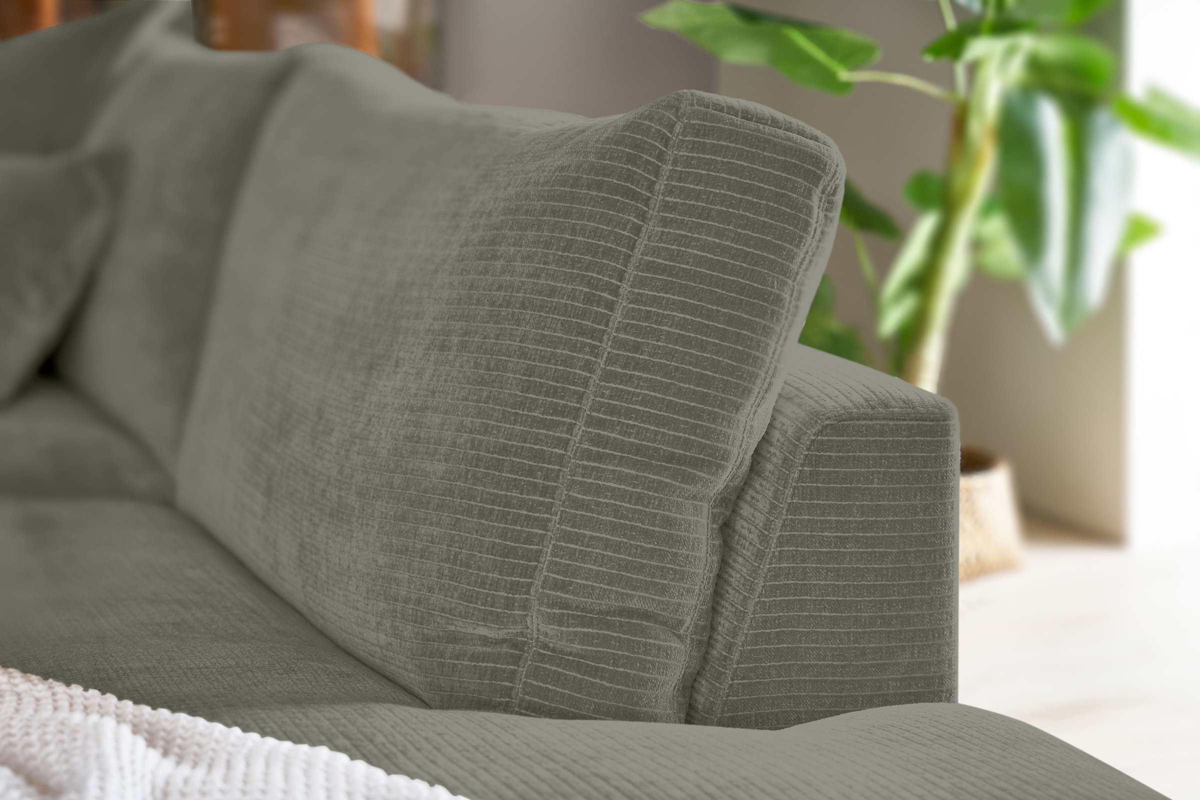 Musterring Ecksofa »Lucia«, verschiedene Farben, großer Longchair mit Armlehne, B330 x T190 cm