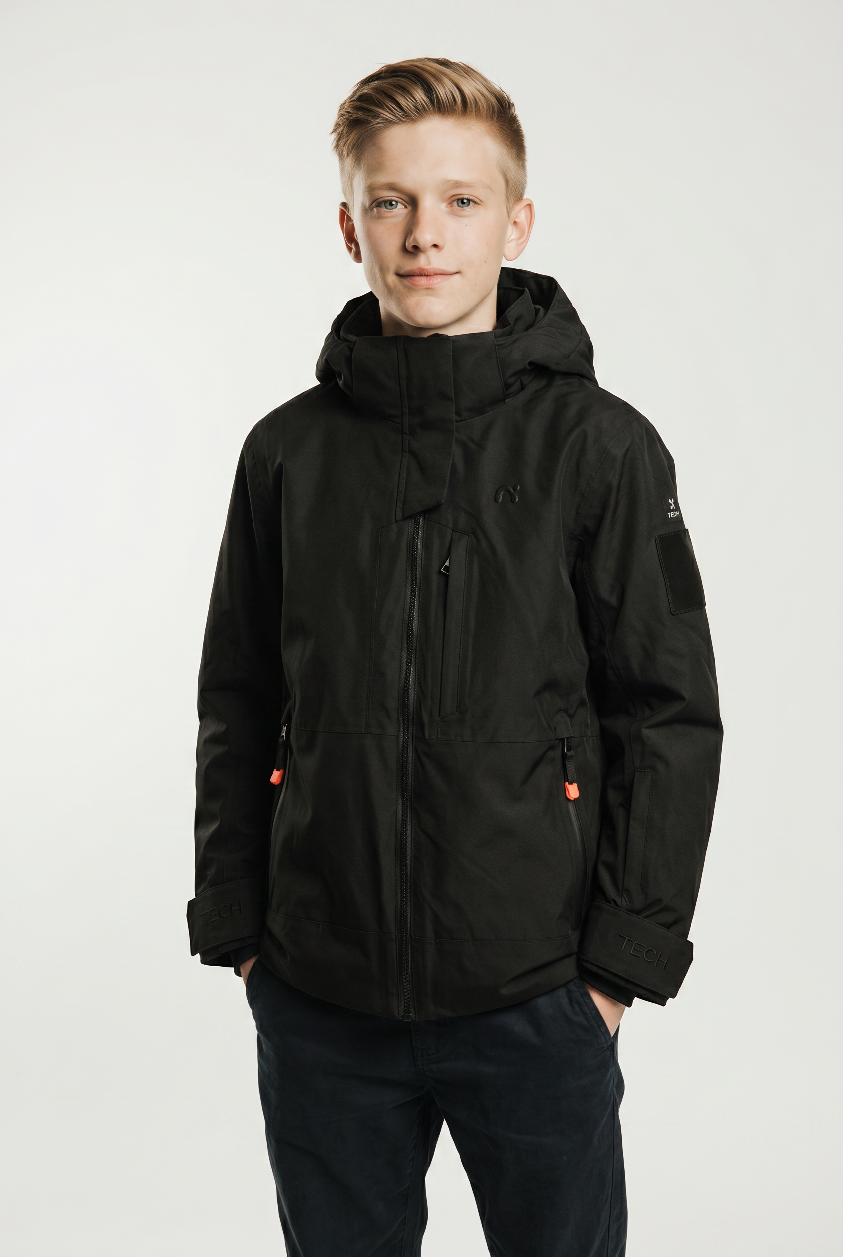 Name It Skijacke "NKNSLOPE10 JACKET SKI EDITION FO NOOS" mit Kapuze Skipasstasche, Recco-Reflektor, winddicht, wasserdicht