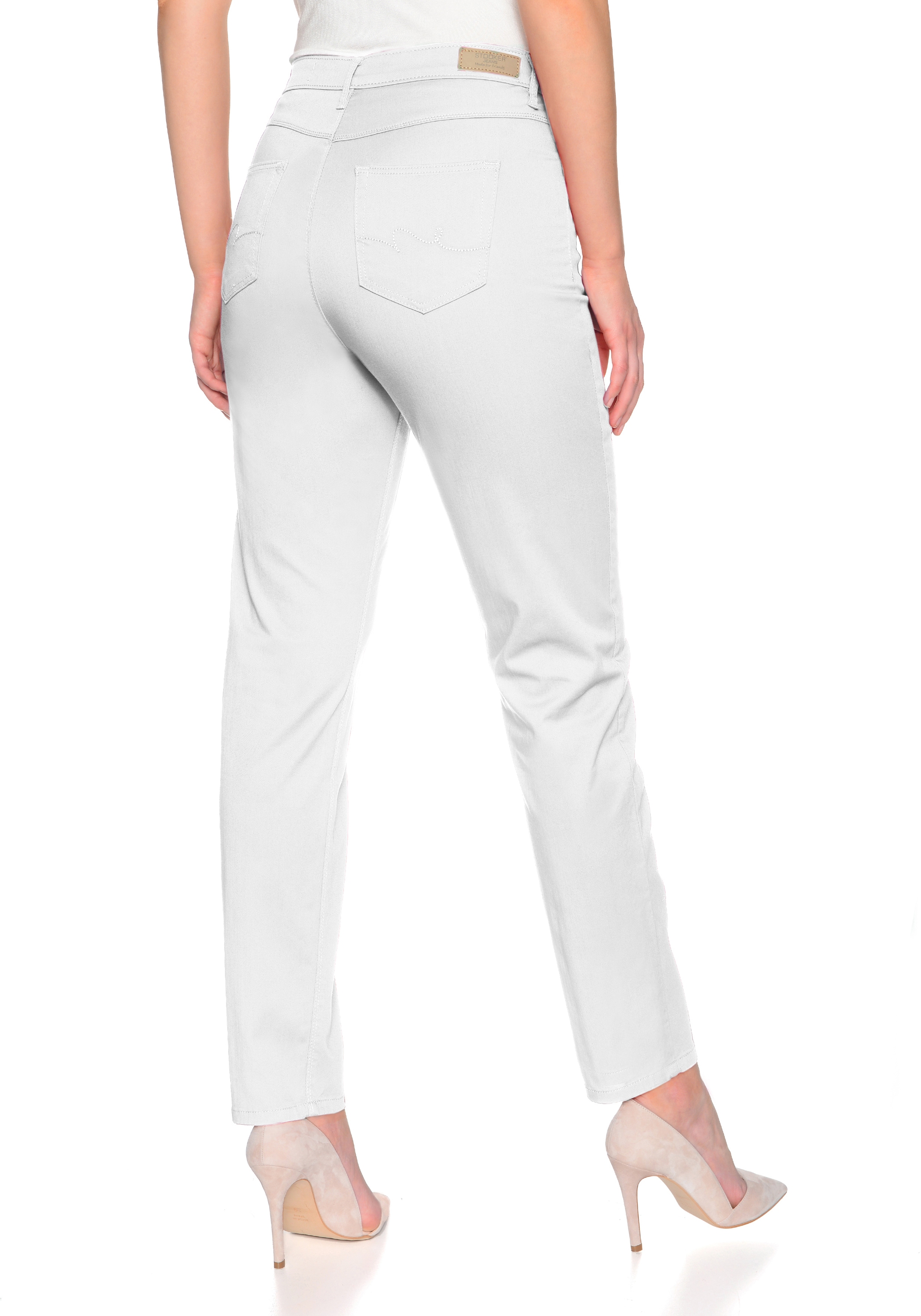 STOOKER WOMEN 5-Pocket-Jeans "Nizza Twill Tapered Fit", Casual Clean Wash T günstig online kaufen