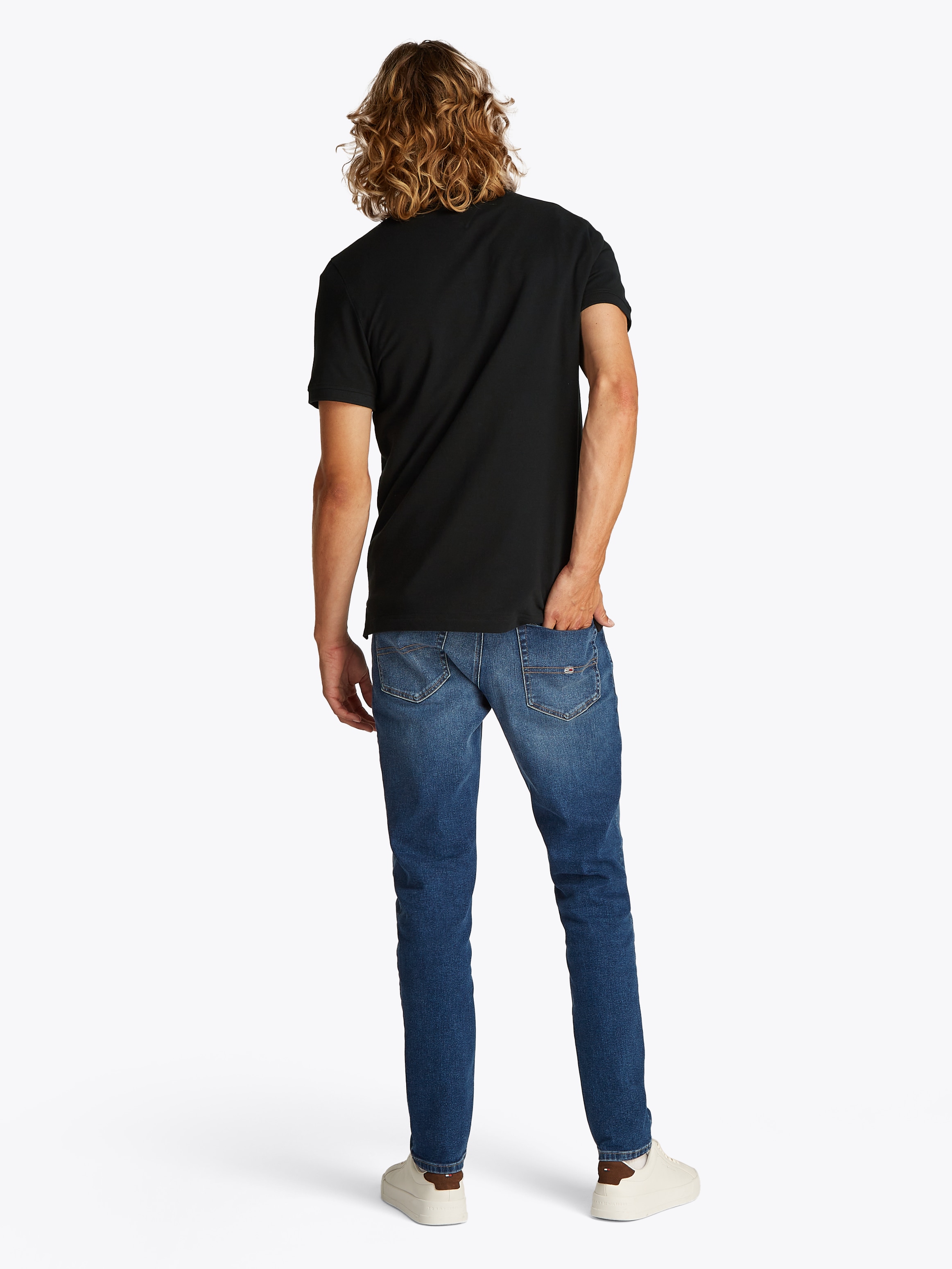 Tommy Jeans Poloshirt »TJM SLIM PLACKET POLO EXT«