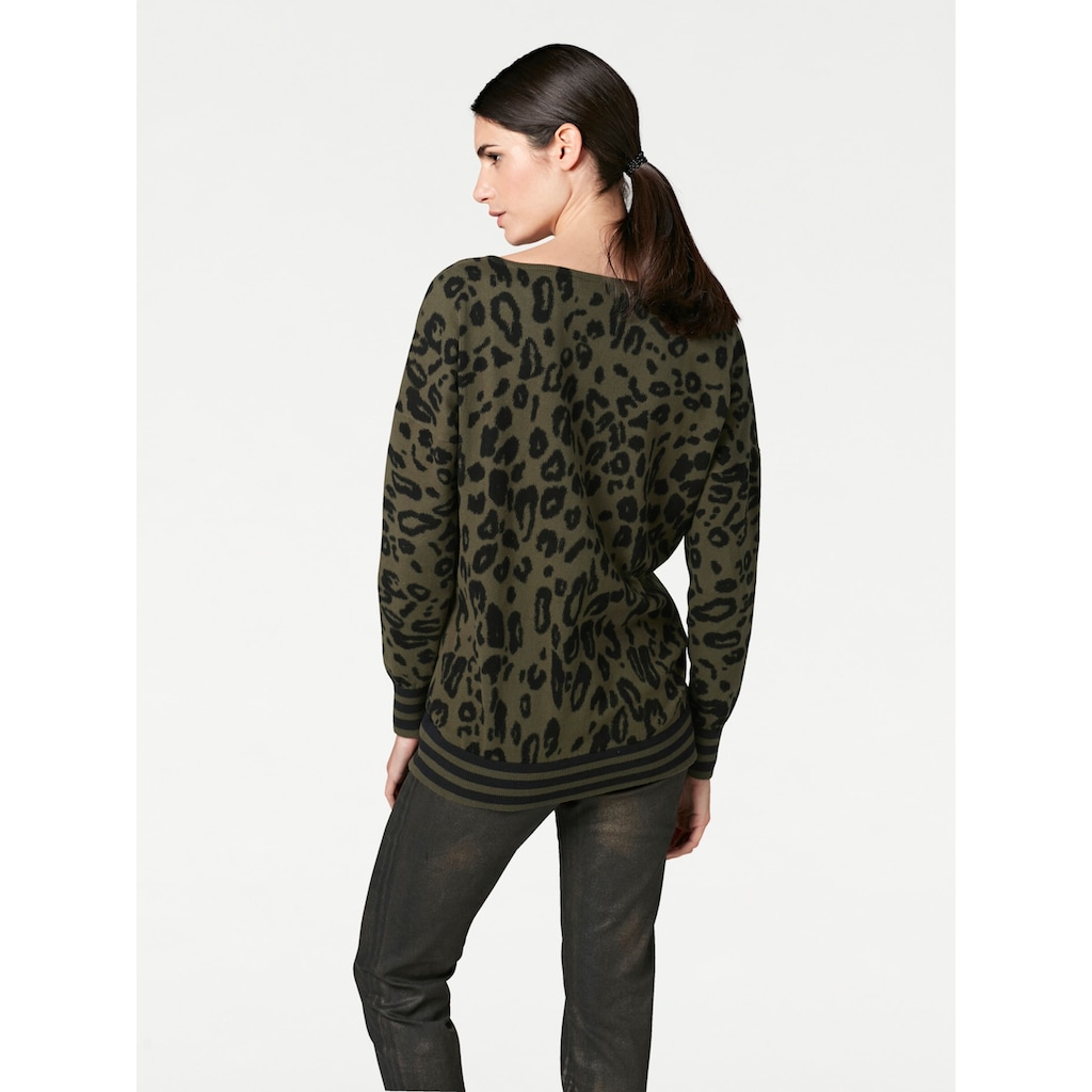 heine Strickpullover »Druck-Pullover«