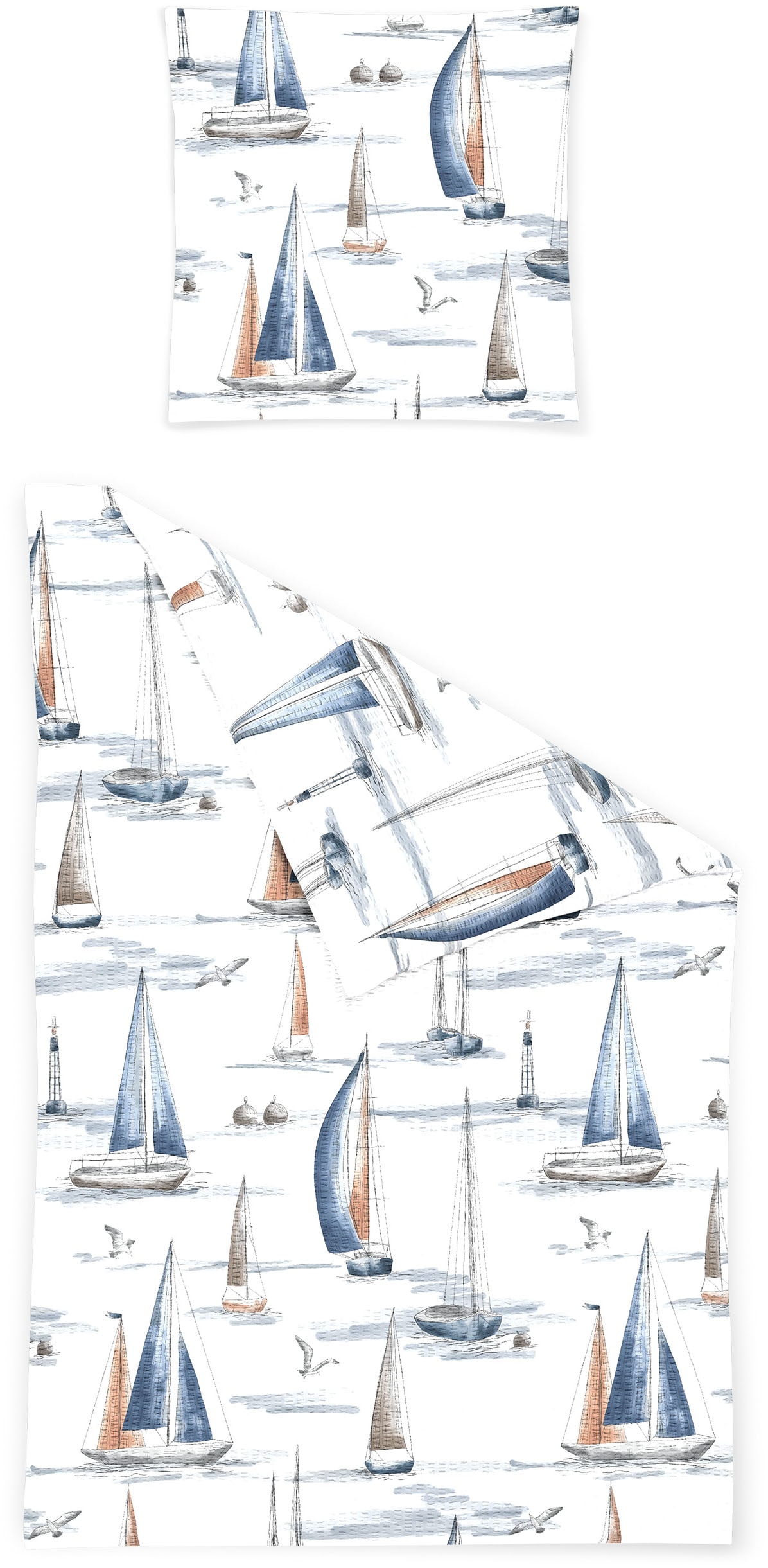 BIERBAUM Bettwäsche "4102" 2 Stk. Seersucker, 100 % Baumwolle, pflegeleicht günstig online kaufen
