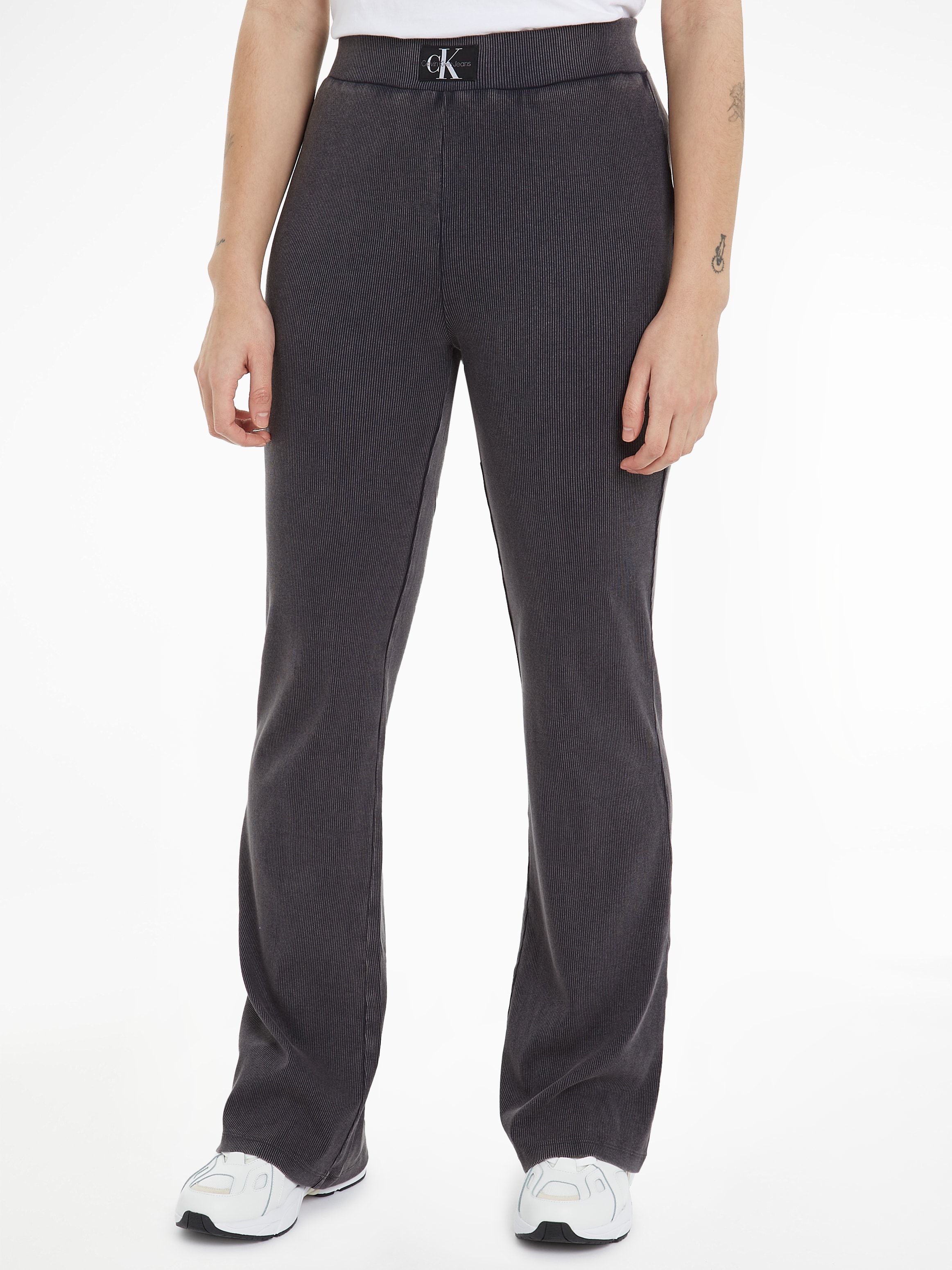 Calvin Klein Jeans Relaxhose »WASHED RIB WOVEN LABEL PANT«, mit Markenlabel