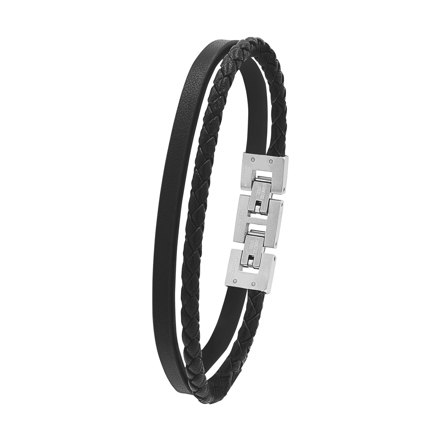 TOM TAILOR Lederarmband »Schmuck Geschenk Edelstahl Leder«