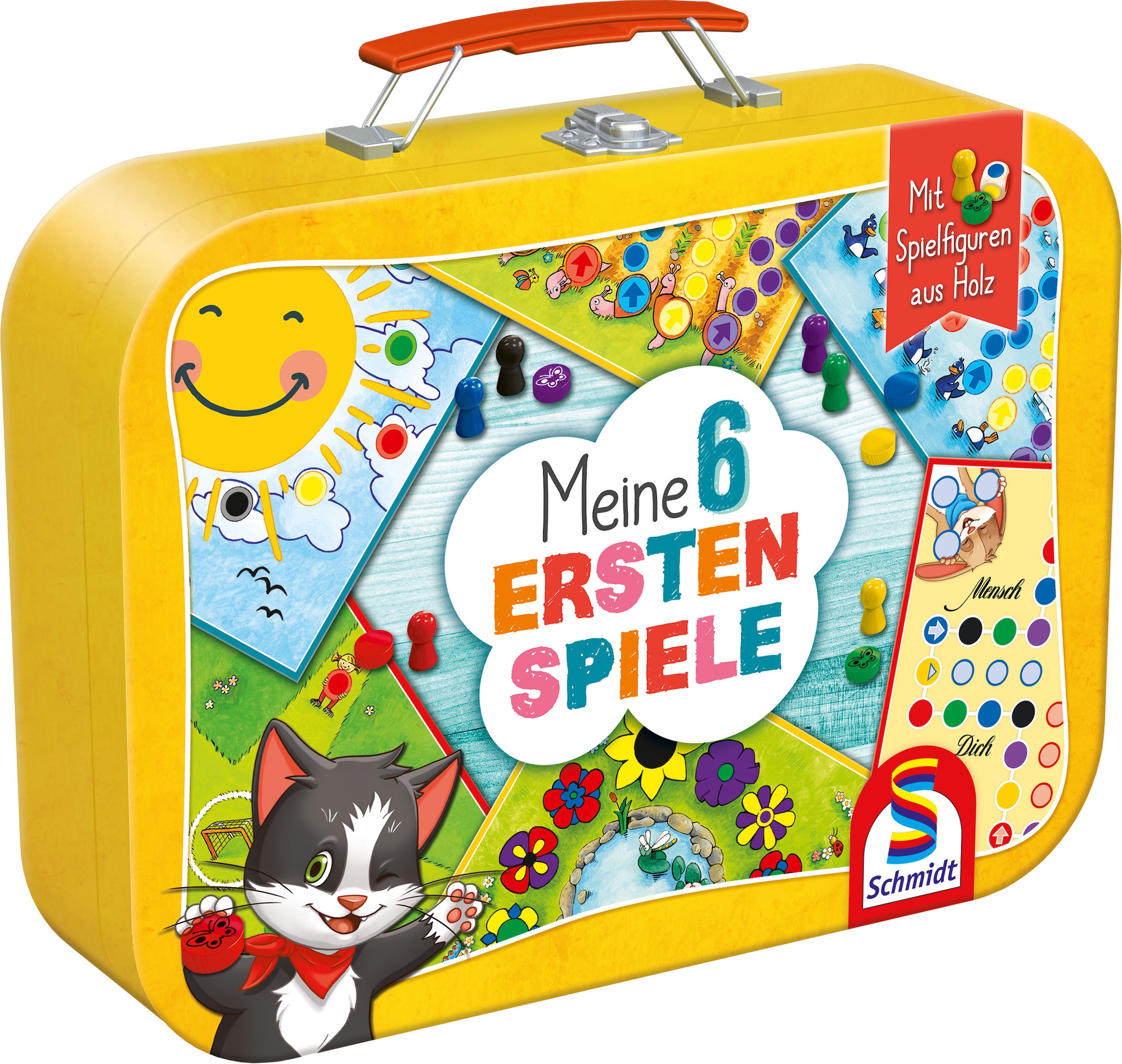 Schmidt Spiele Spielesammlung »Meine 6 ersten Spiele«, im Metallkoffer