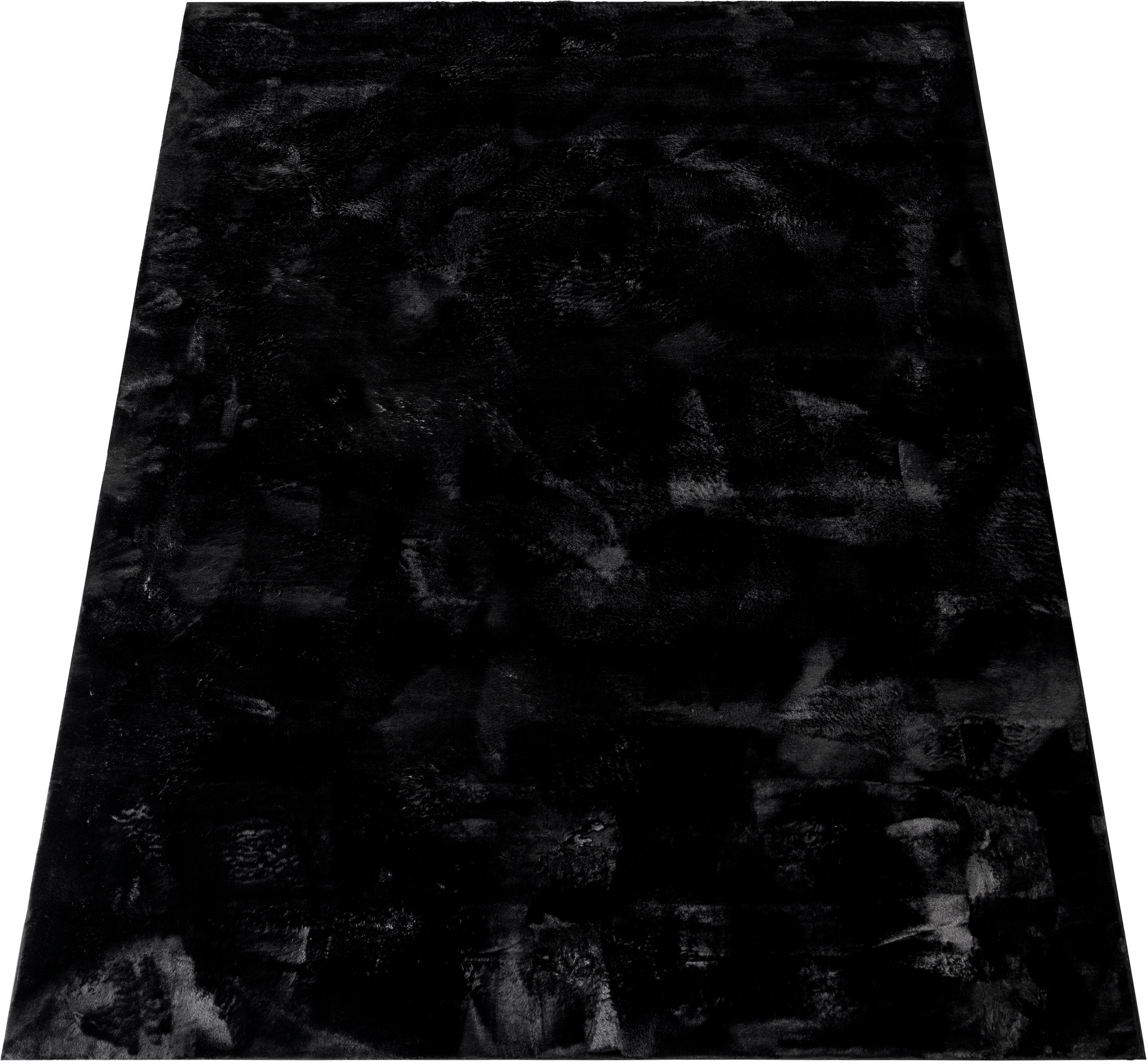 Paco Home Fellteppich »Kunstfell Soft 380«, rechteckig, 14 mm Höhe, Langflor, Kuschelteppich - besonders weich, Uni-Farben