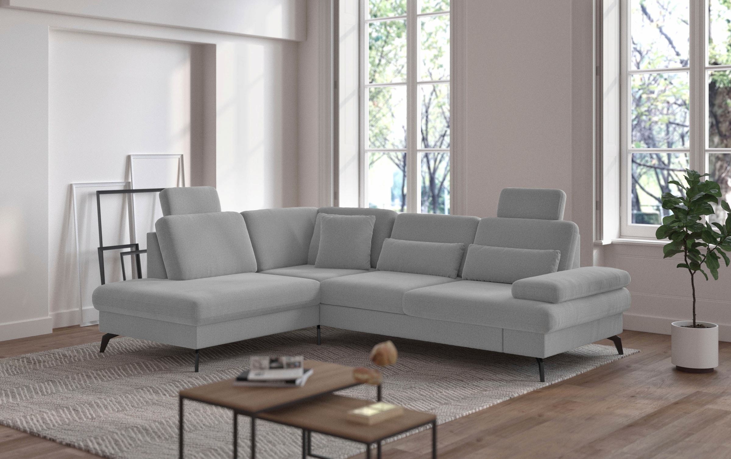 sit&more Ecksofa "Morris L-Form, inkl. Sitztiefenverstellung" wahlweise mit günstig online kaufen